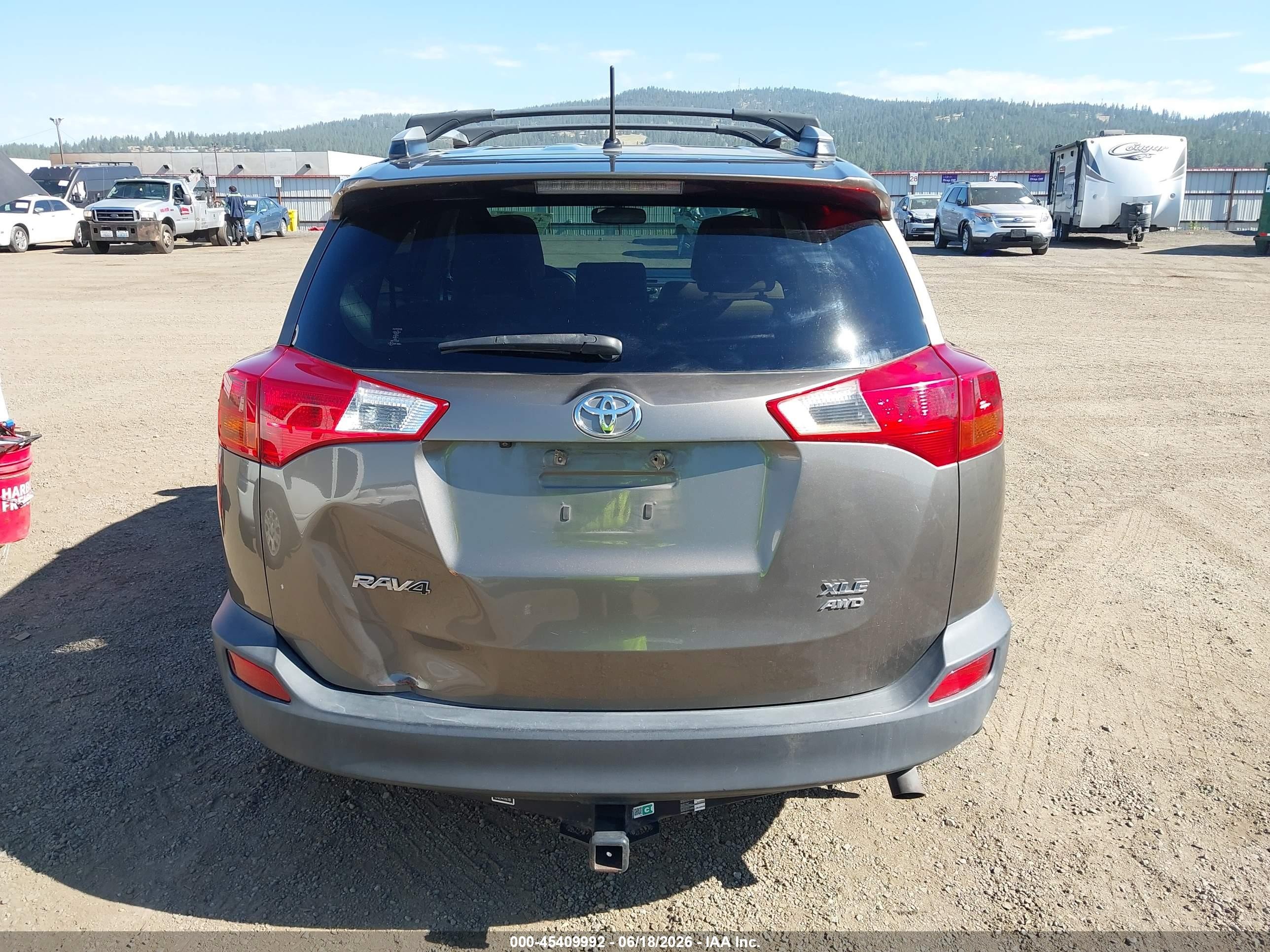 2013 Toyota Rav4 Xle Gray vin: JTMRFREV8DD037648