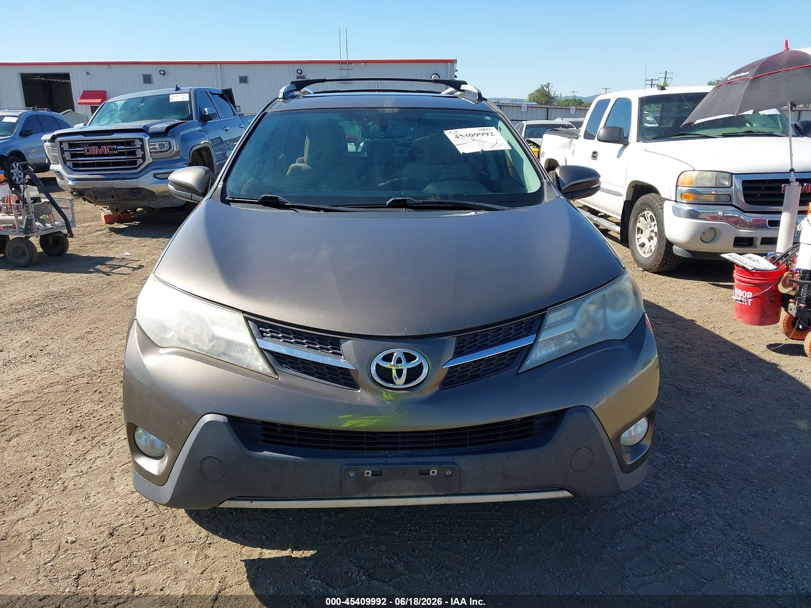 2013 Toyota Rav4 Xle Gray vin: JTMRFREV8DD037648