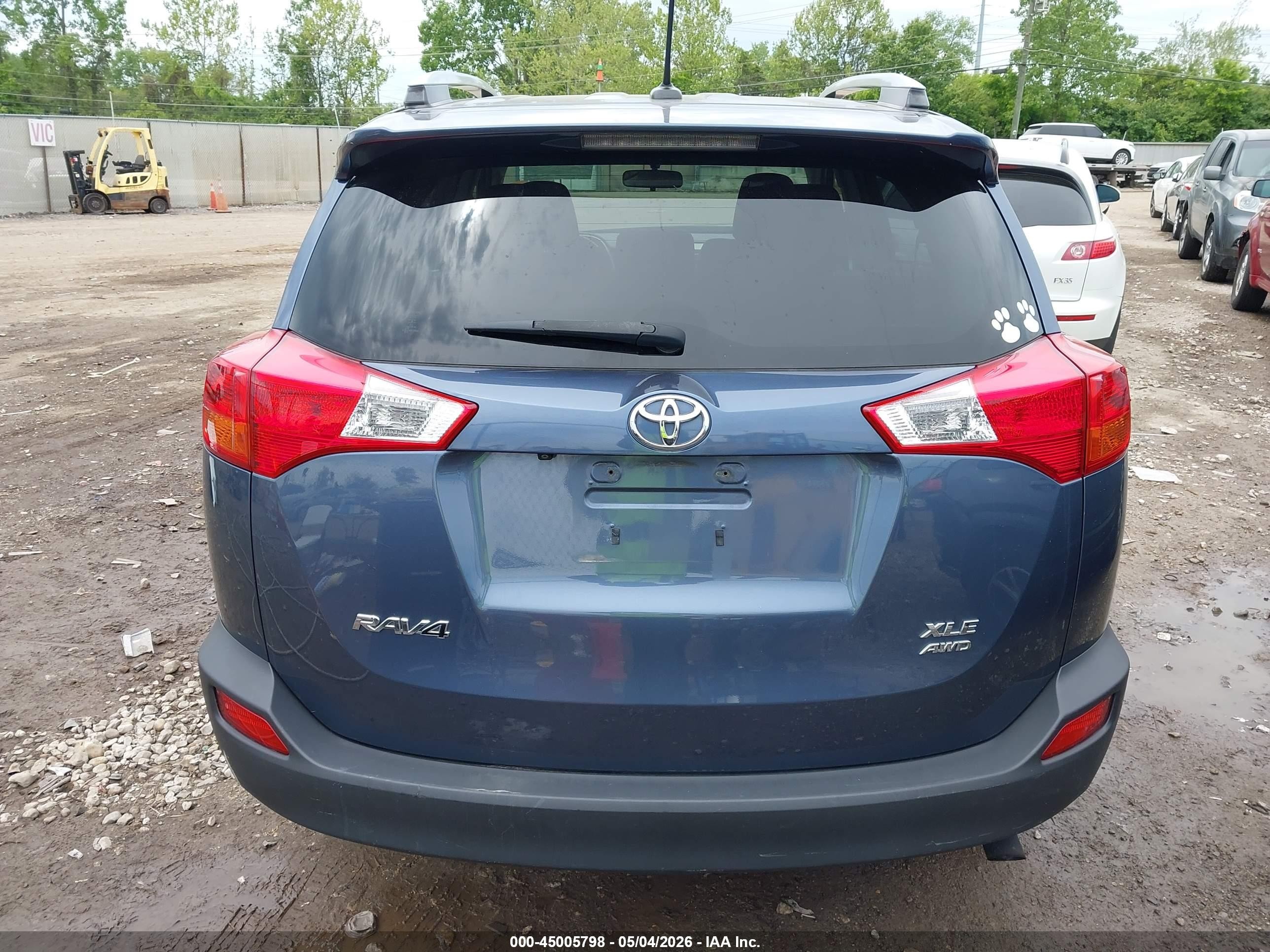 2014 Toyota Rav4 Xle Синий vin: JTMRFREV8ED047307