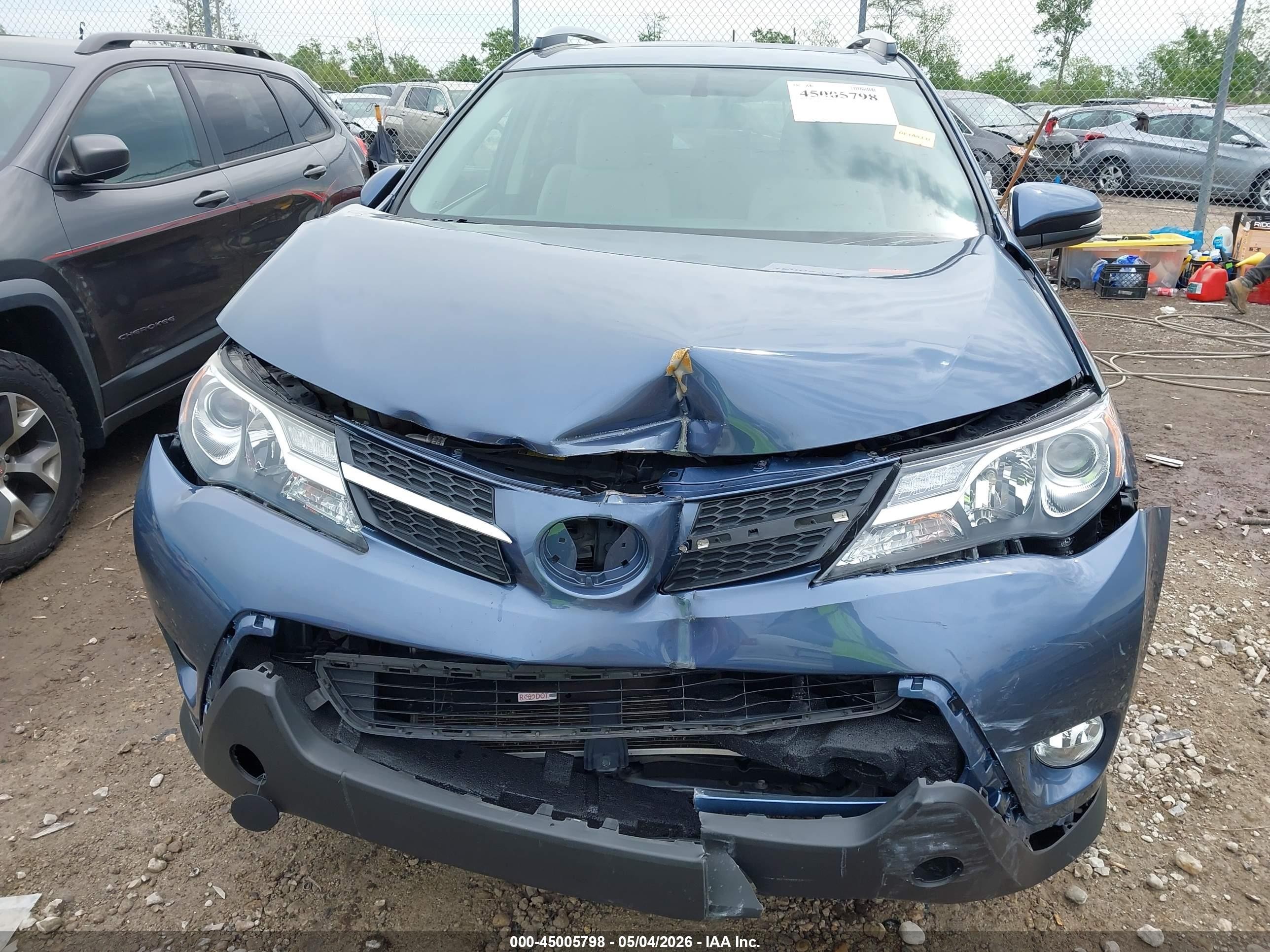 2014 Toyota Rav4 Xle Синий vin: JTMRFREV8ED047307