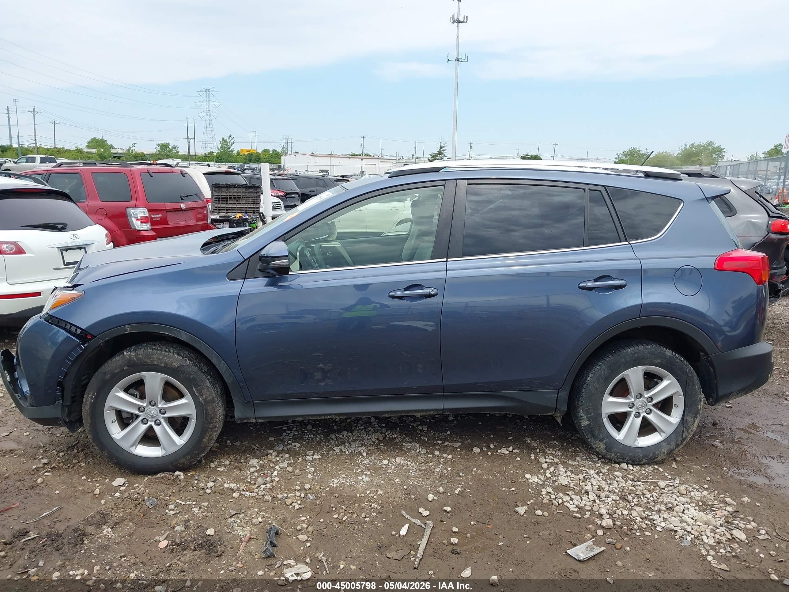 2014 Toyota Rav4 Xle Синий vin: JTMRFREV8ED047307