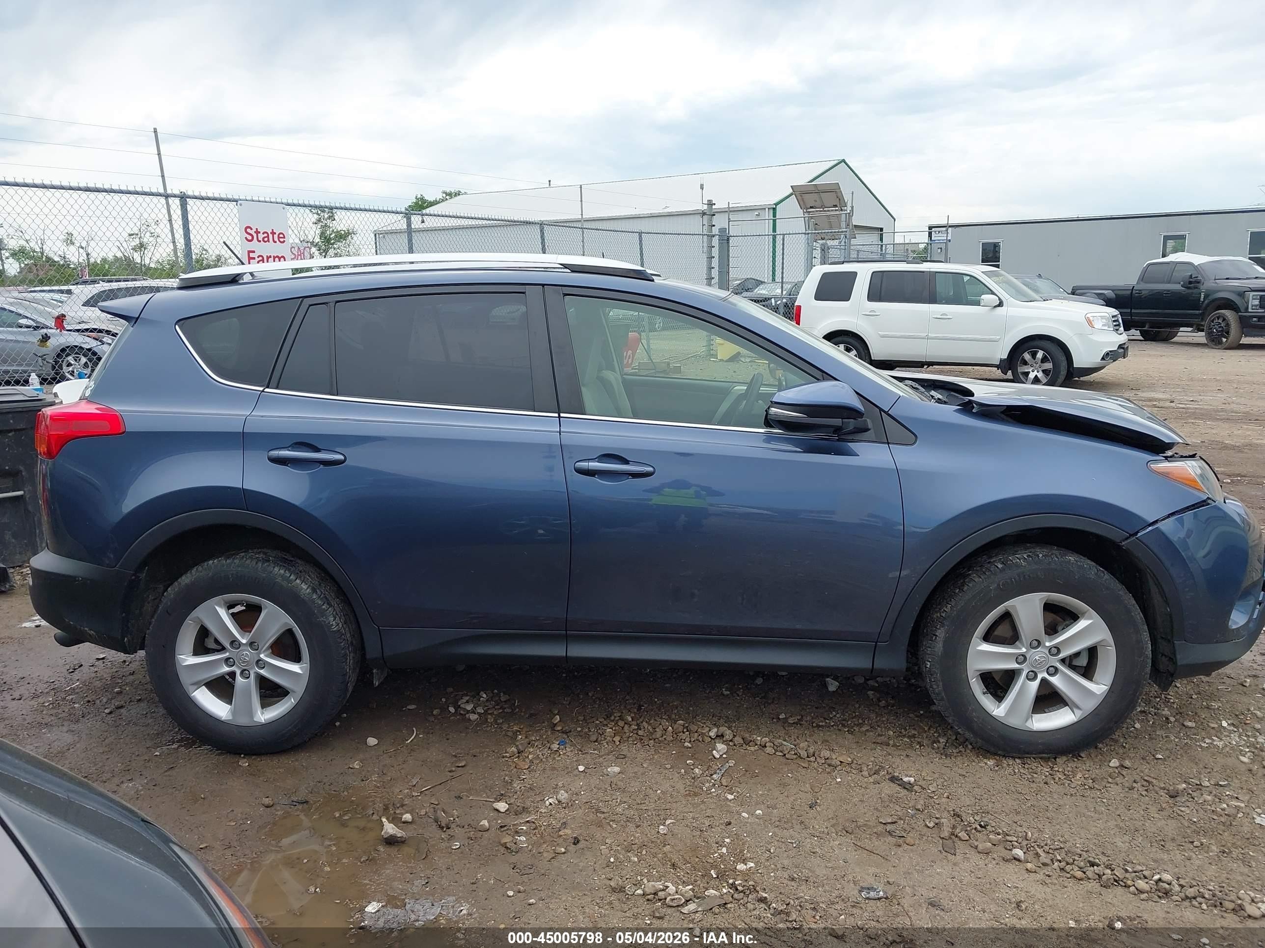 2014 Toyota Rav4 Xle Синий vin: JTMRFREV8ED047307