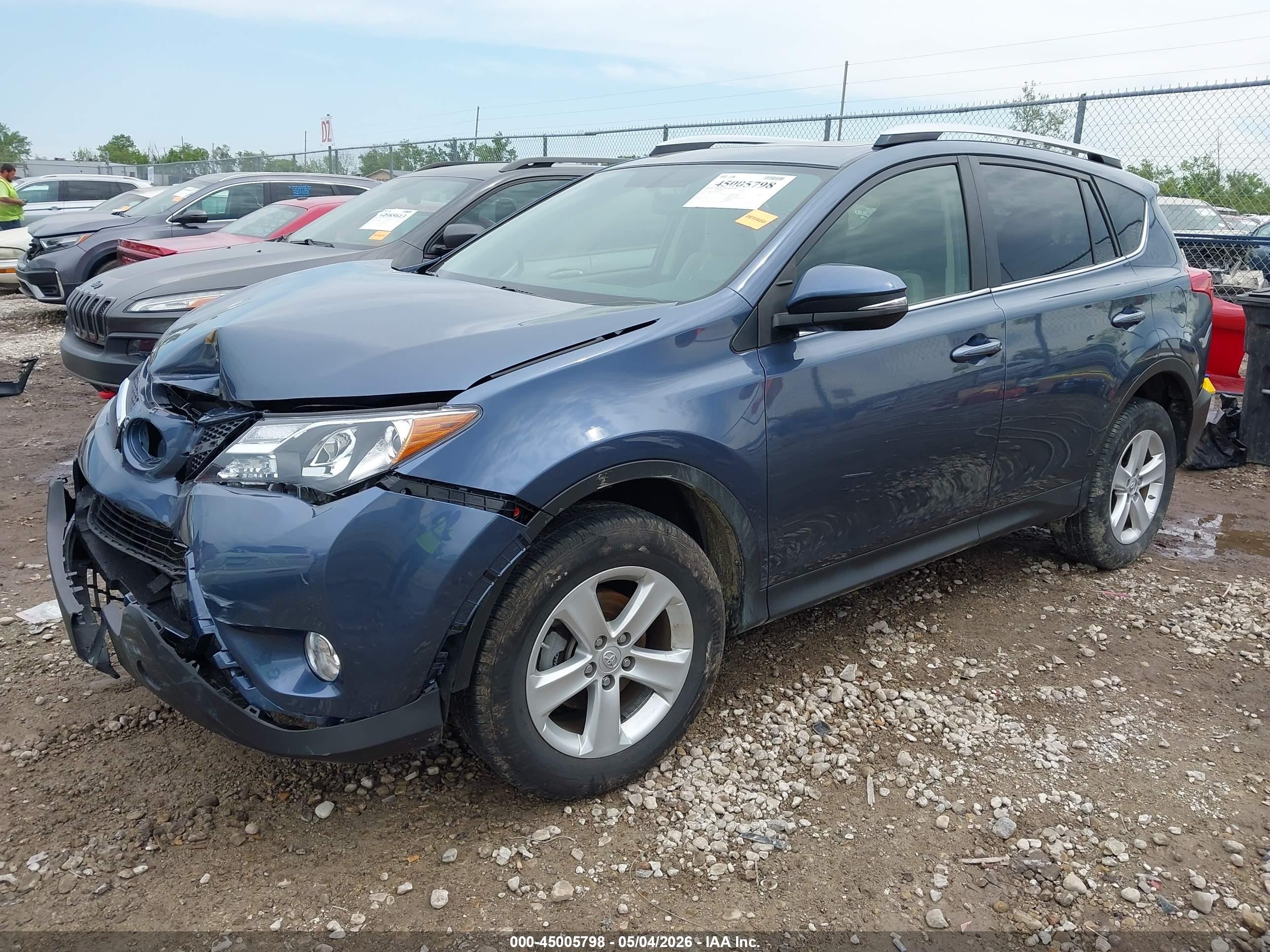 2014 Toyota Rav4 Xle Синий vin: JTMRFREV8ED047307