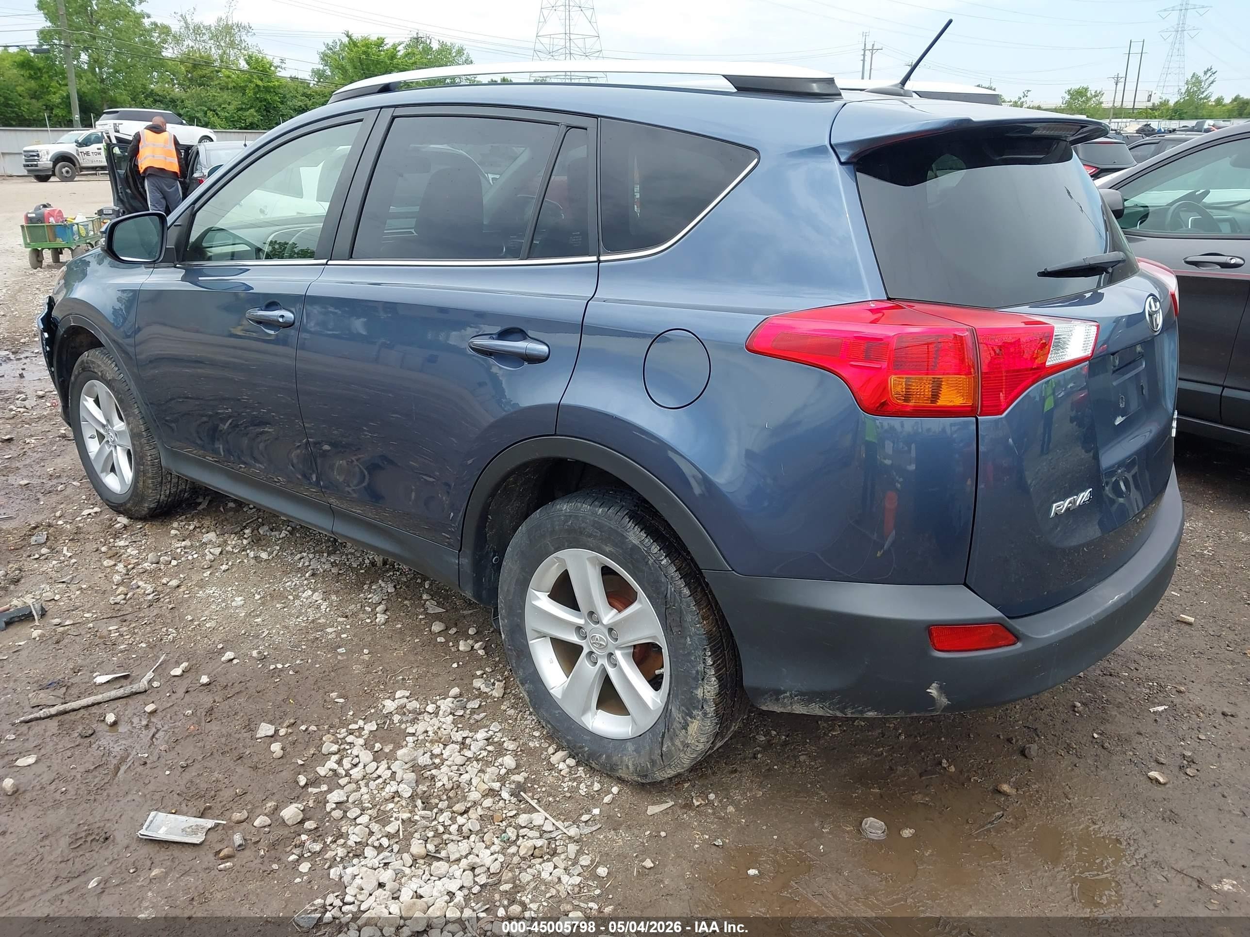 2014 Toyota Rav4 Xle Синий vin: JTMRFREV8ED047307