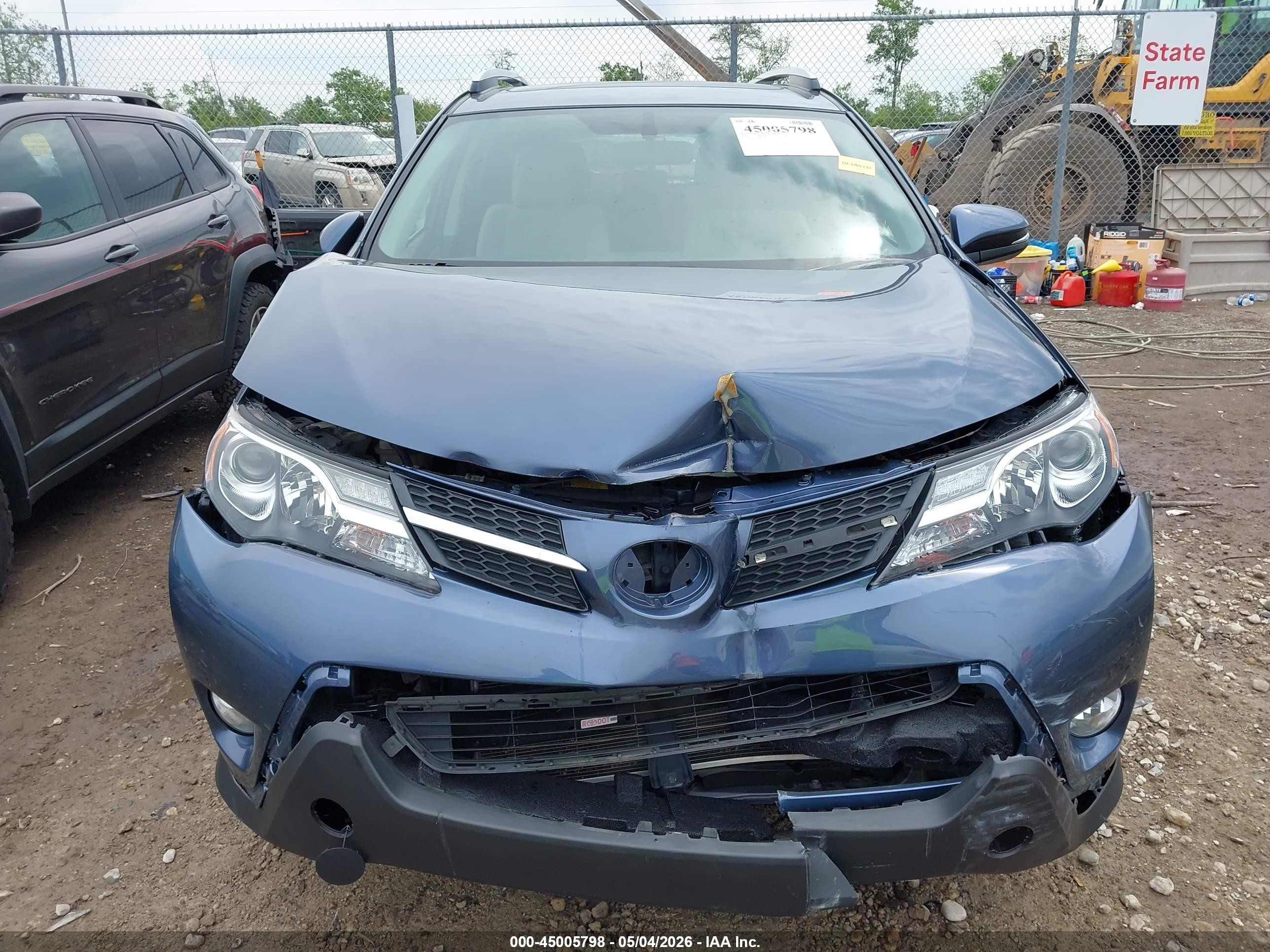 2014 Toyota Rav4 Xle Синий vin: JTMRFREV8ED047307