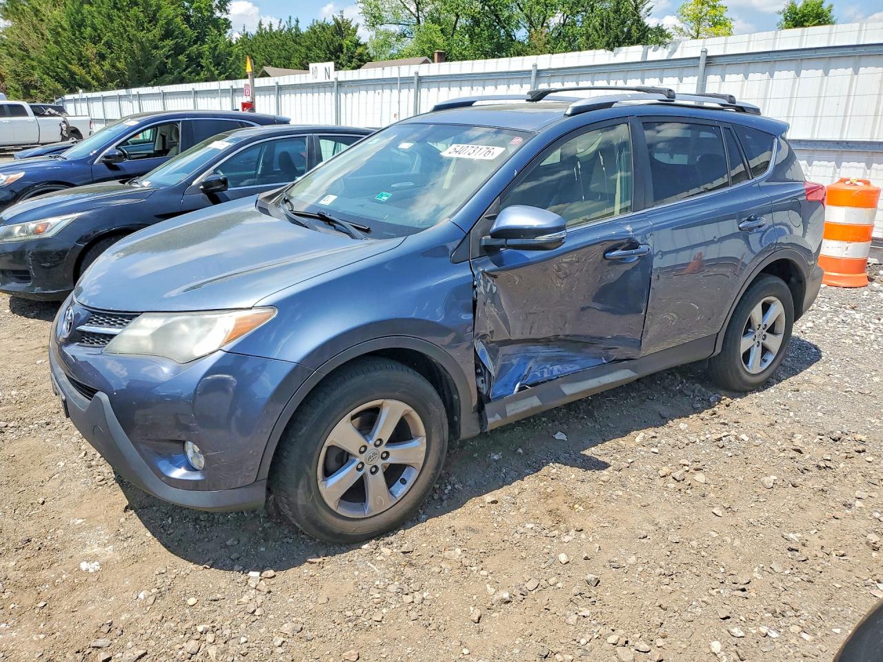 2014 Toyota Rav4 Xle Blue vin: JTMRFREV8ED051096