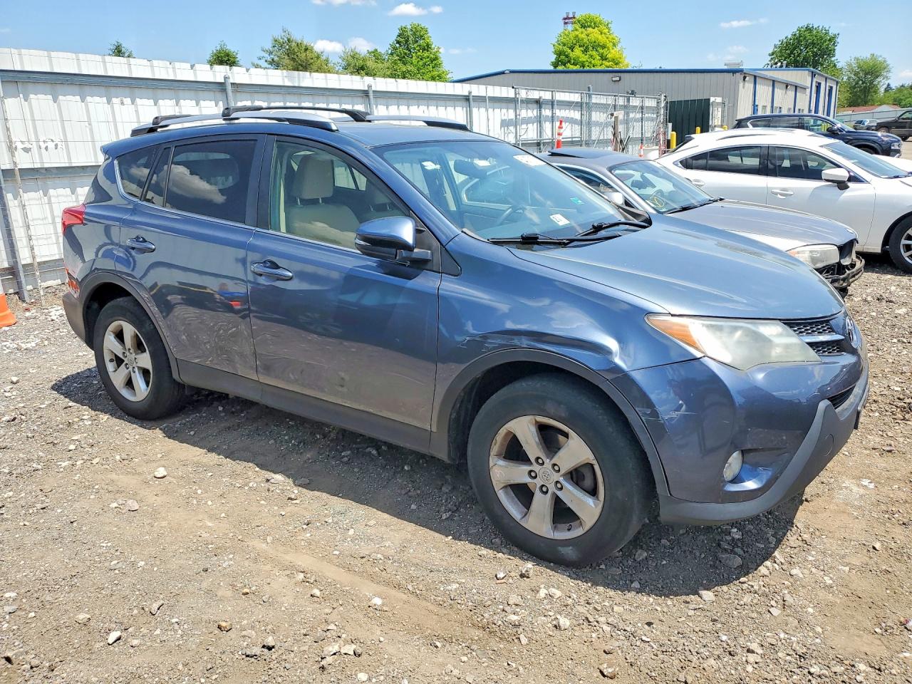 2014 Toyota Rav4 Xle Blue vin: JTMRFREV8ED051096