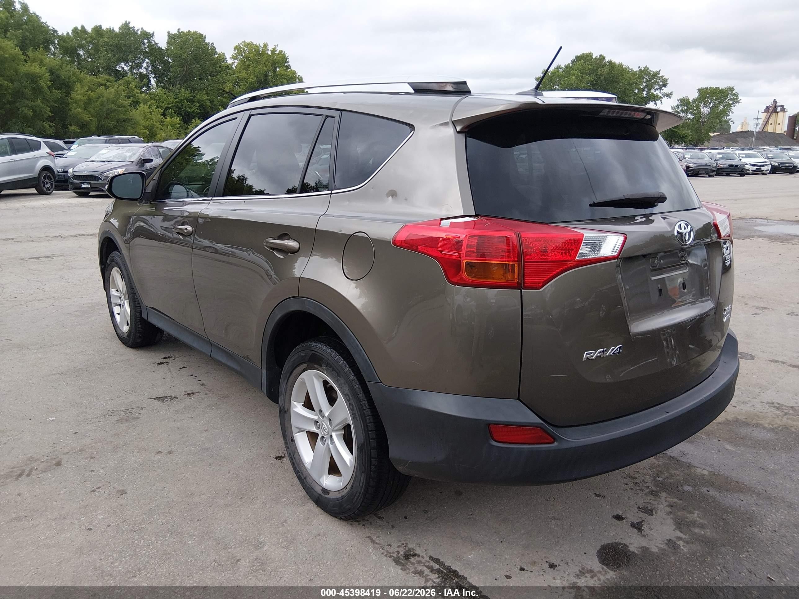 2014 Toyota Rav4 Xle Brown vin: JTMRFREV8ED056833