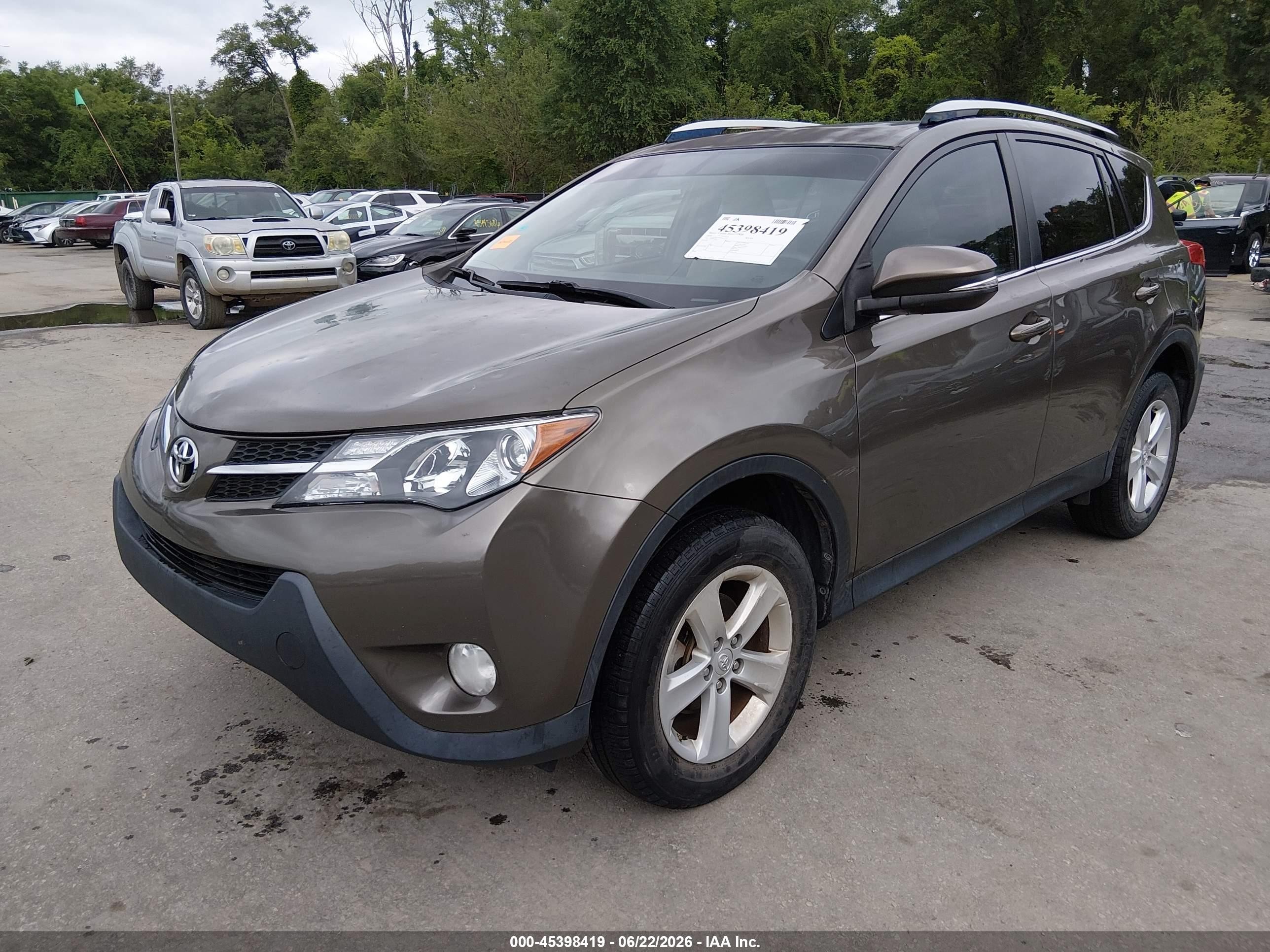 2014 Toyota Rav4 Xle Brown vin: JTMRFREV8ED056833