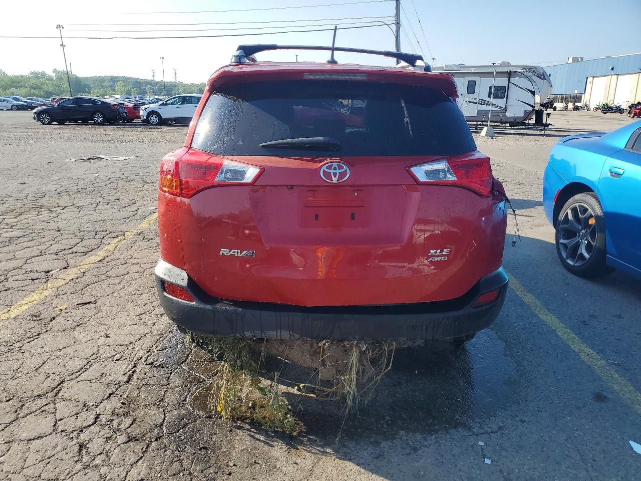 2014 Toyota Rav4 Xle Red vin: JTMRFREV8EJ001395