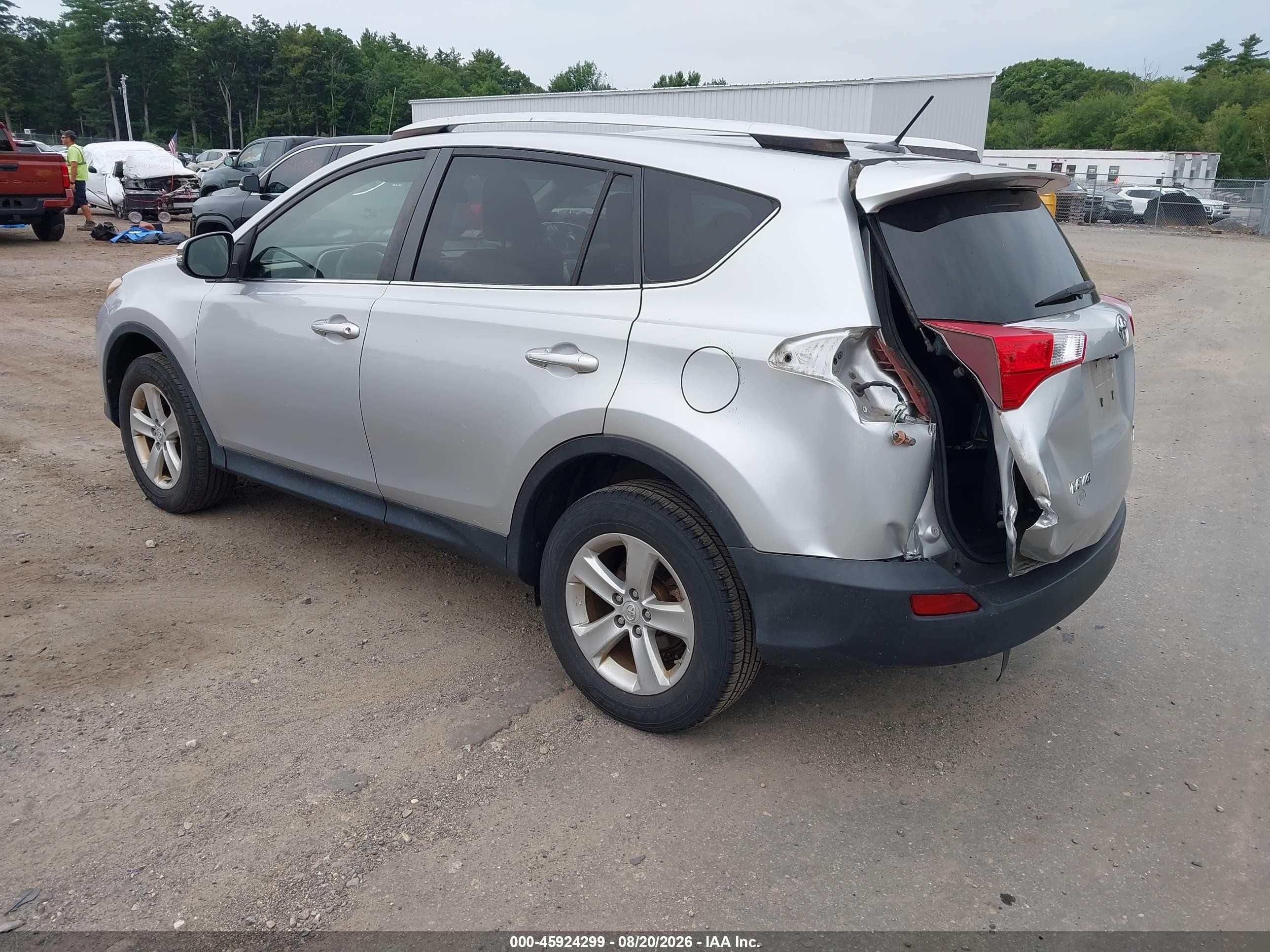 2014 Toyota Rav4 Xle Gray vin: JTMRFREV8EJ008296