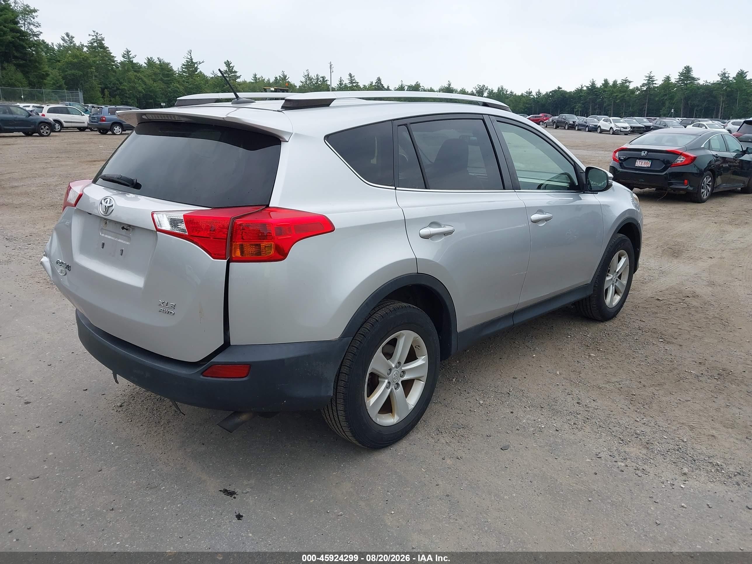 2014 Toyota Rav4 Xle Gray vin: JTMRFREV8EJ008296