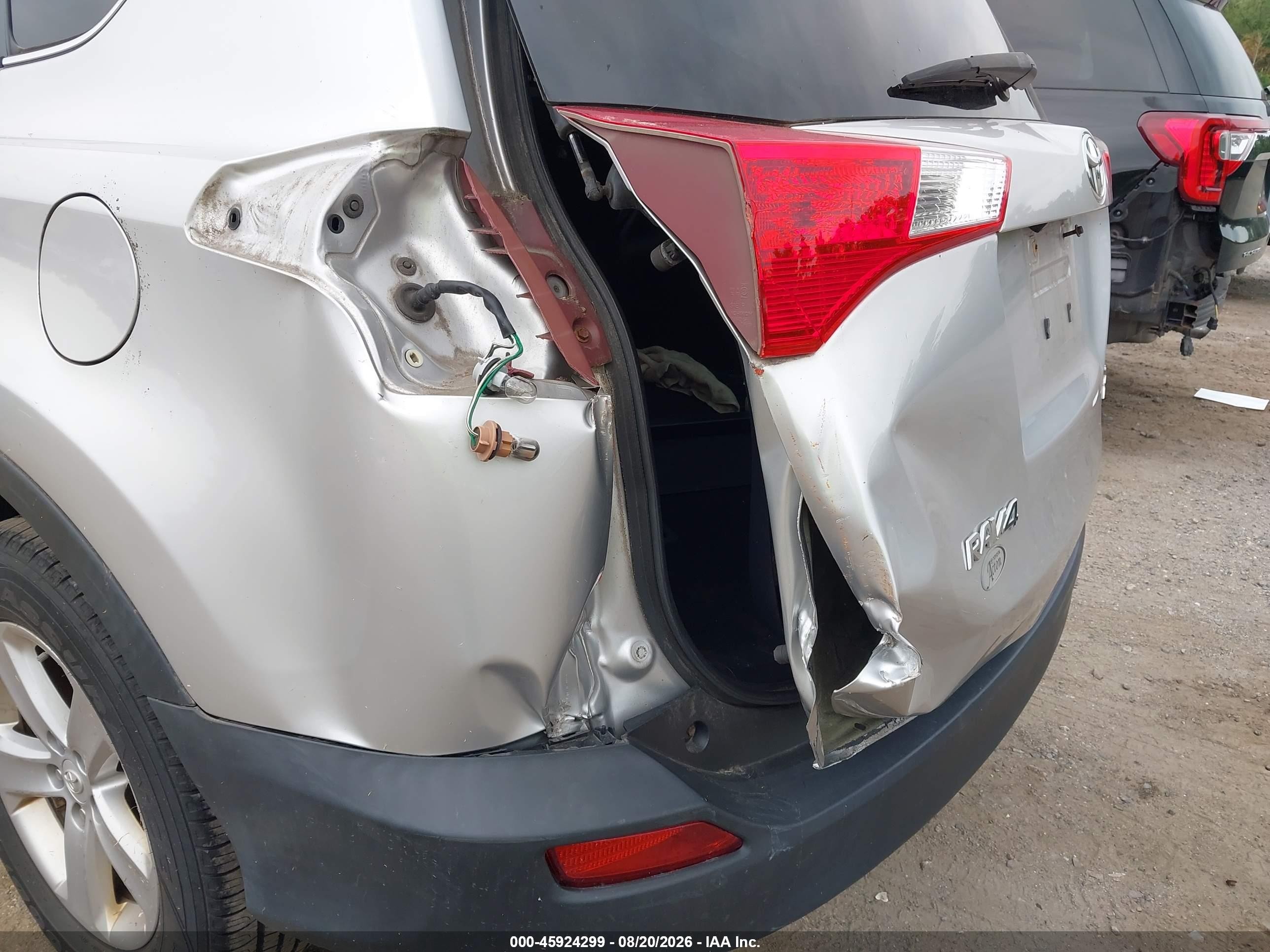 2014 Toyota Rav4 Xle Gray vin: JTMRFREV8EJ008296
