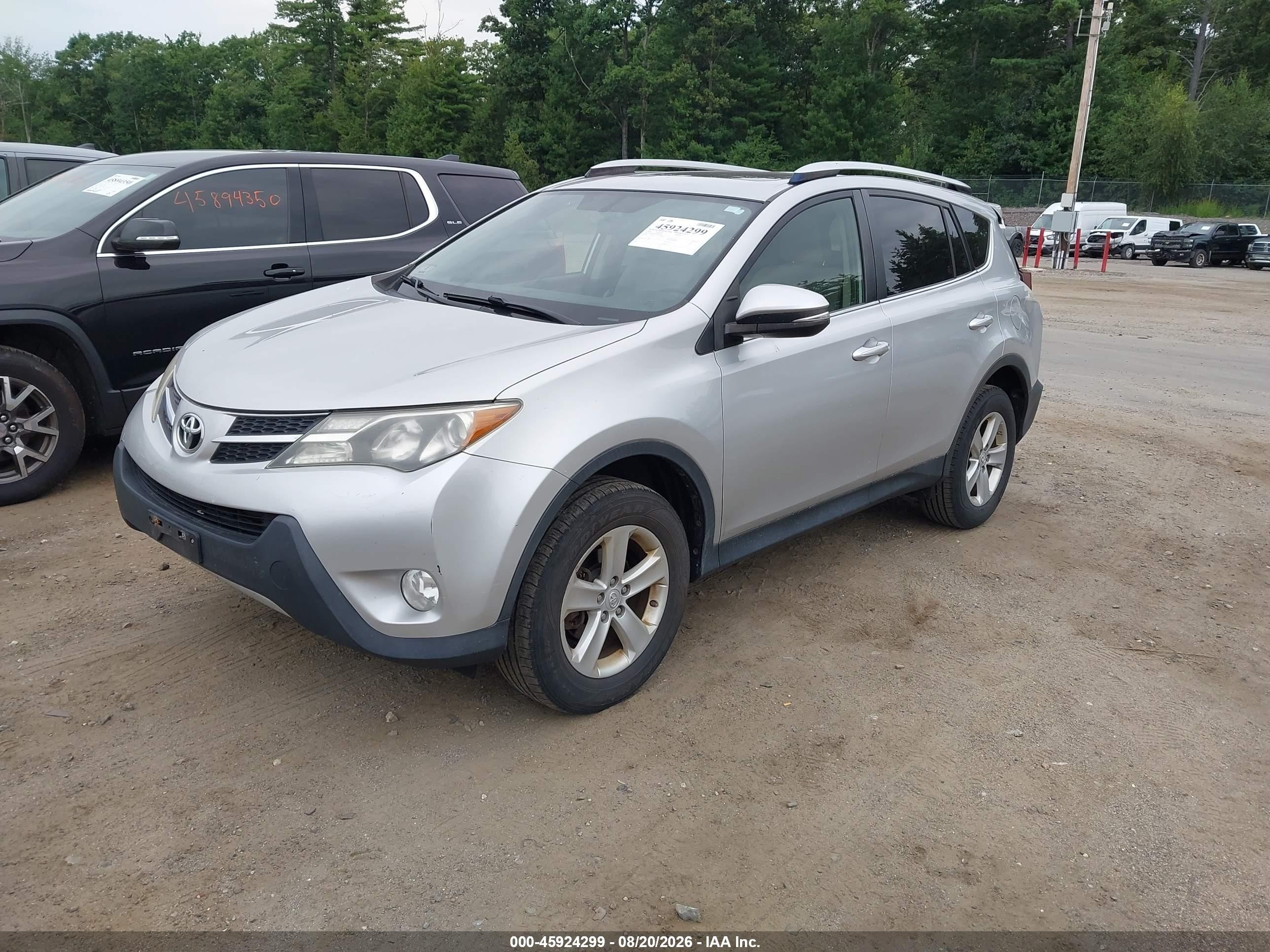 2014 Toyota Rav4 Xle Gray vin: JTMRFREV8EJ008296