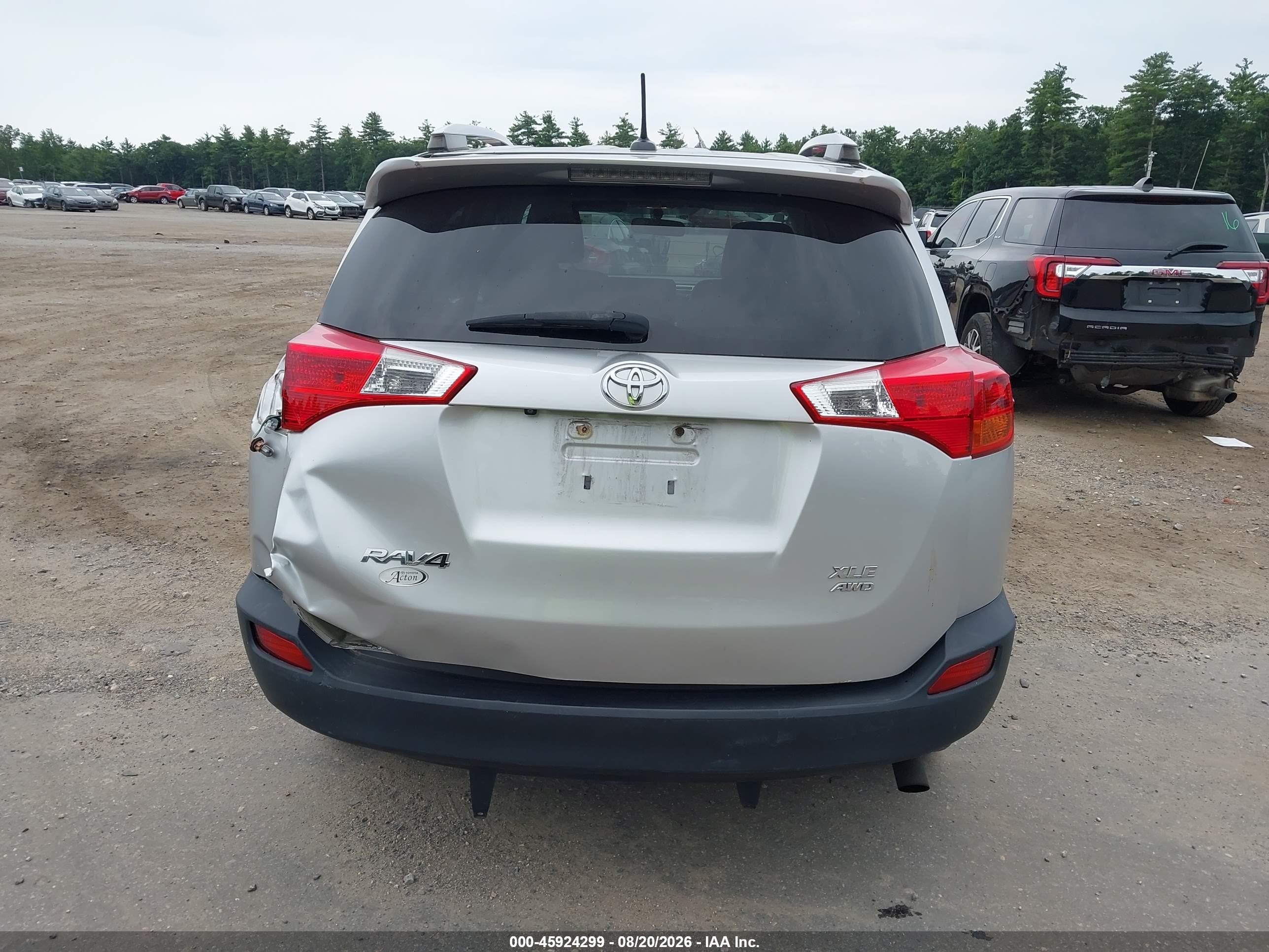 2014 Toyota Rav4 Xle Gray vin: JTMRFREV8EJ008296