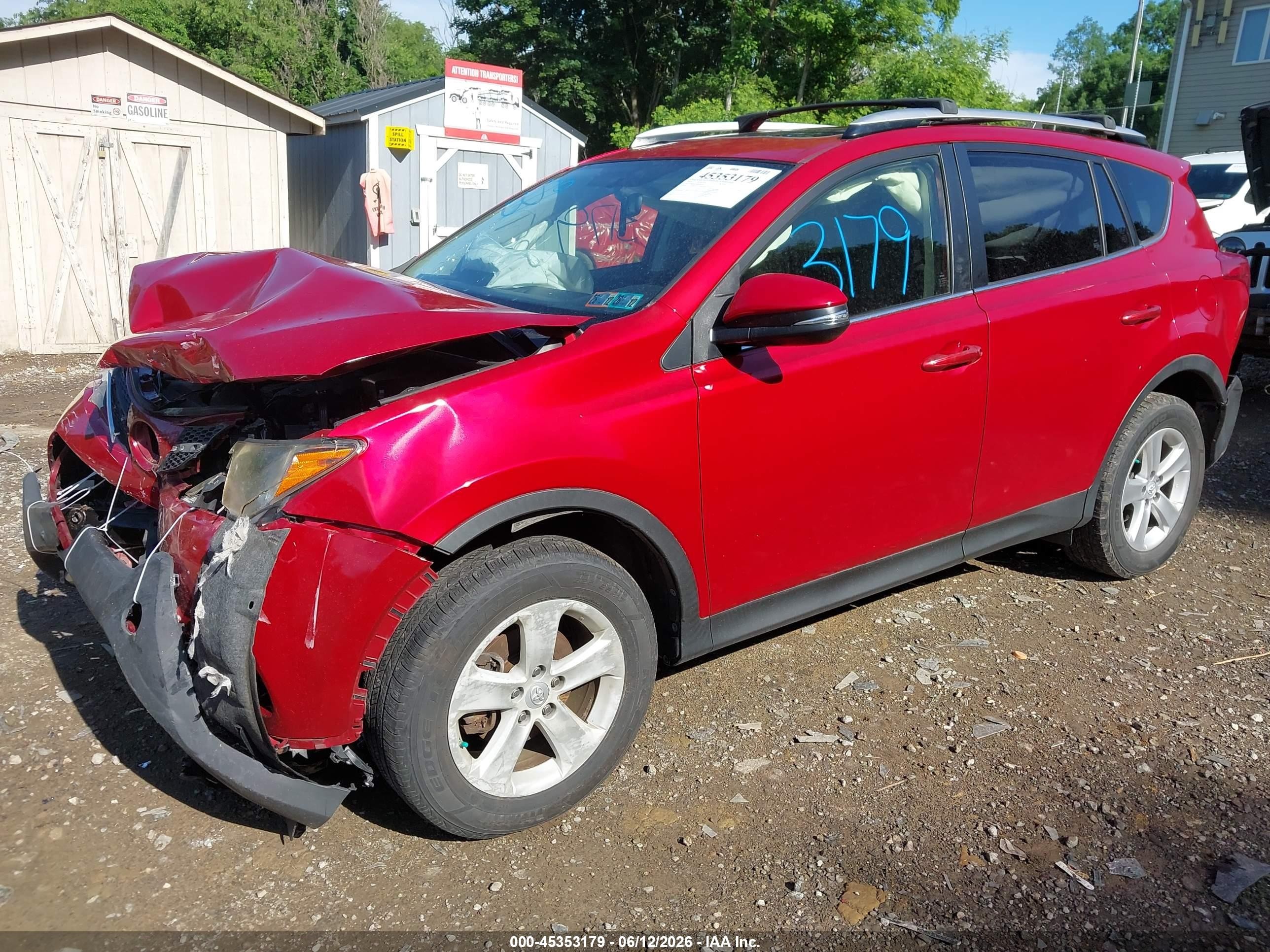 2014 Toyota Rav4 Xle Красный vin: JTMRFREV8EJ008539