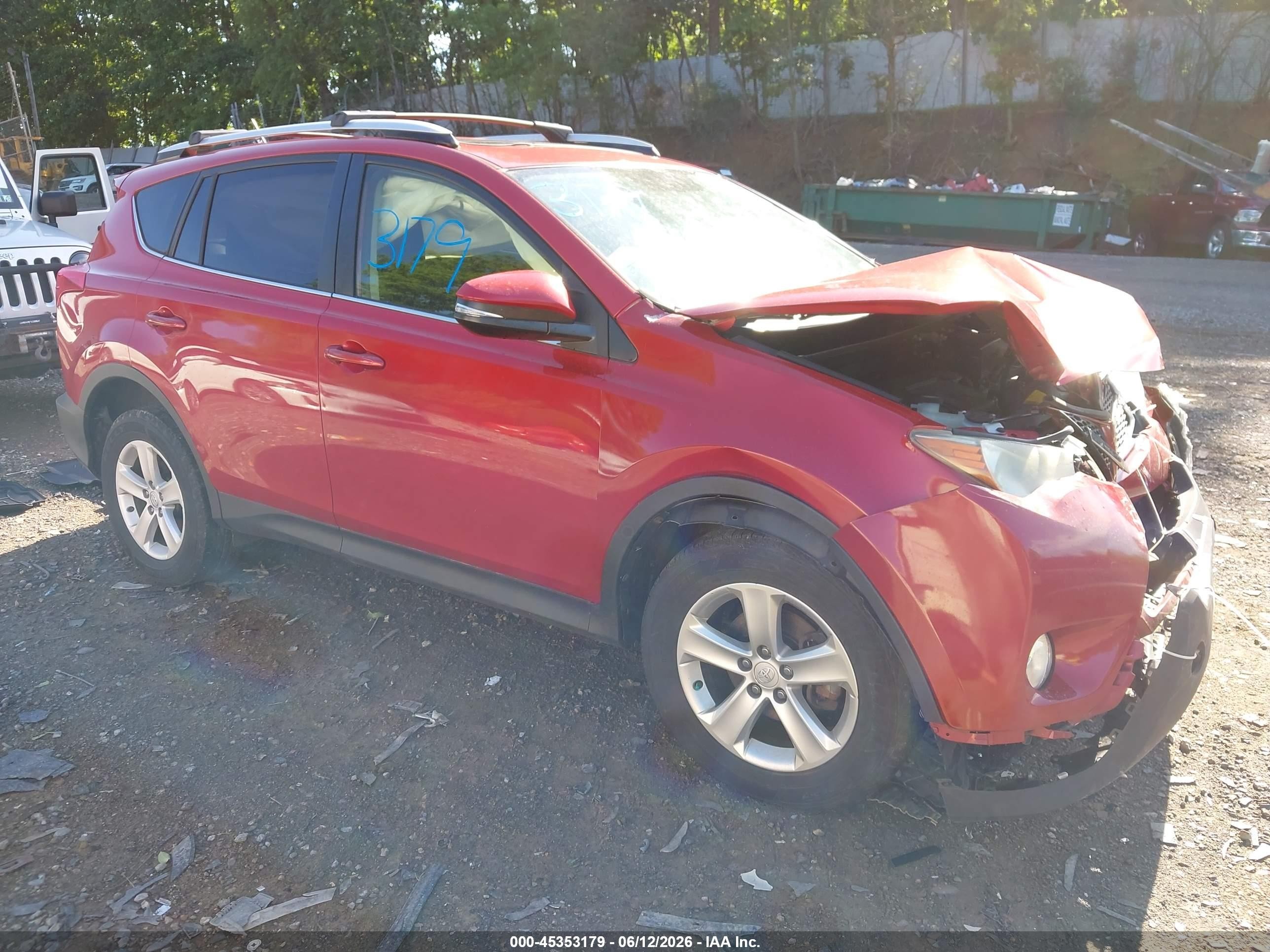 2014 Toyota Rav4 Xle Красный vin: JTMRFREV8EJ008539