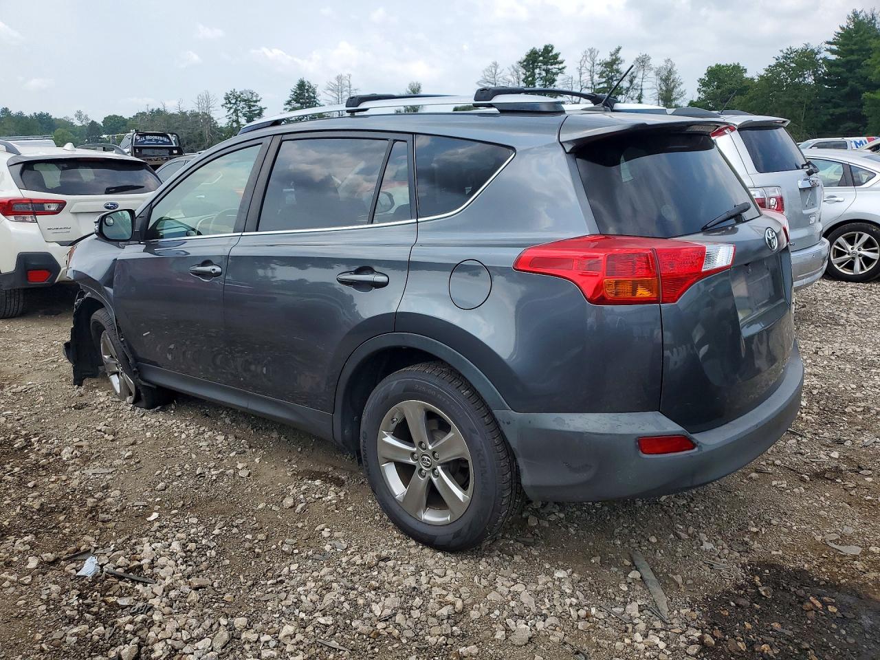 2015 Toyota Rav4 Xle Gray vin: JTMRFREV8FD126445
