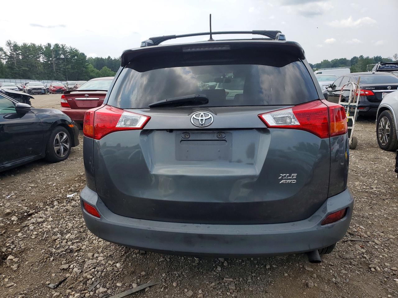 2015 Toyota Rav4 Xle Gray vin: JTMRFREV8FD126445