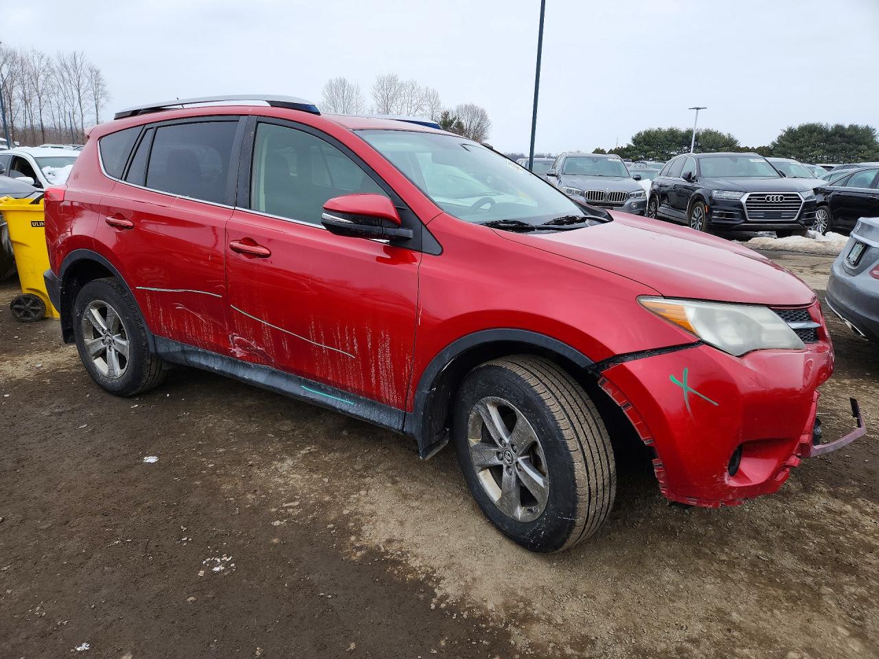 2015 Toyota Rav4 Xle Red vin: JTMRFREV8FD129426