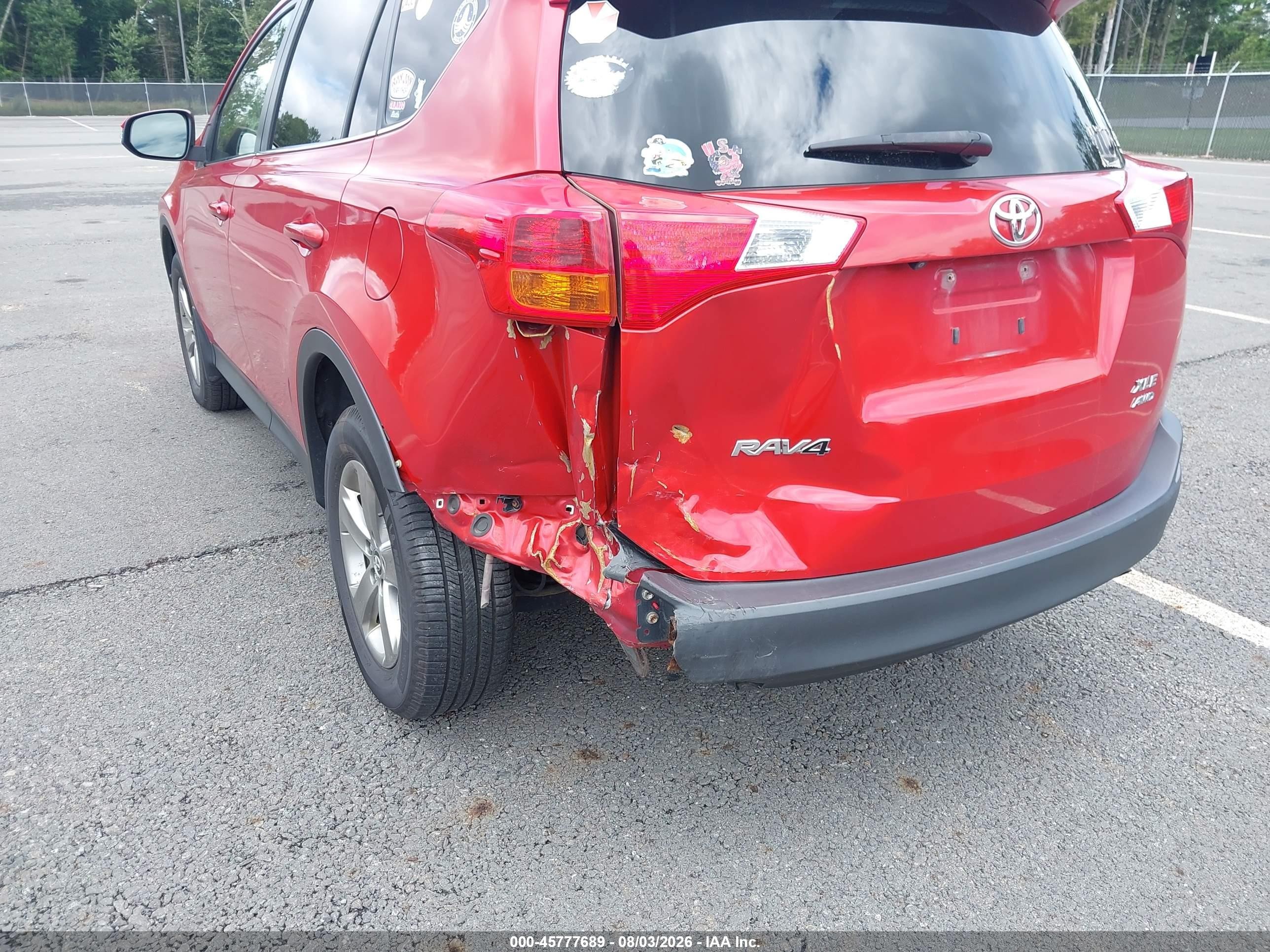 2015 Toyota Rav4 Xle Red vin: JTMRFREV8FD144931