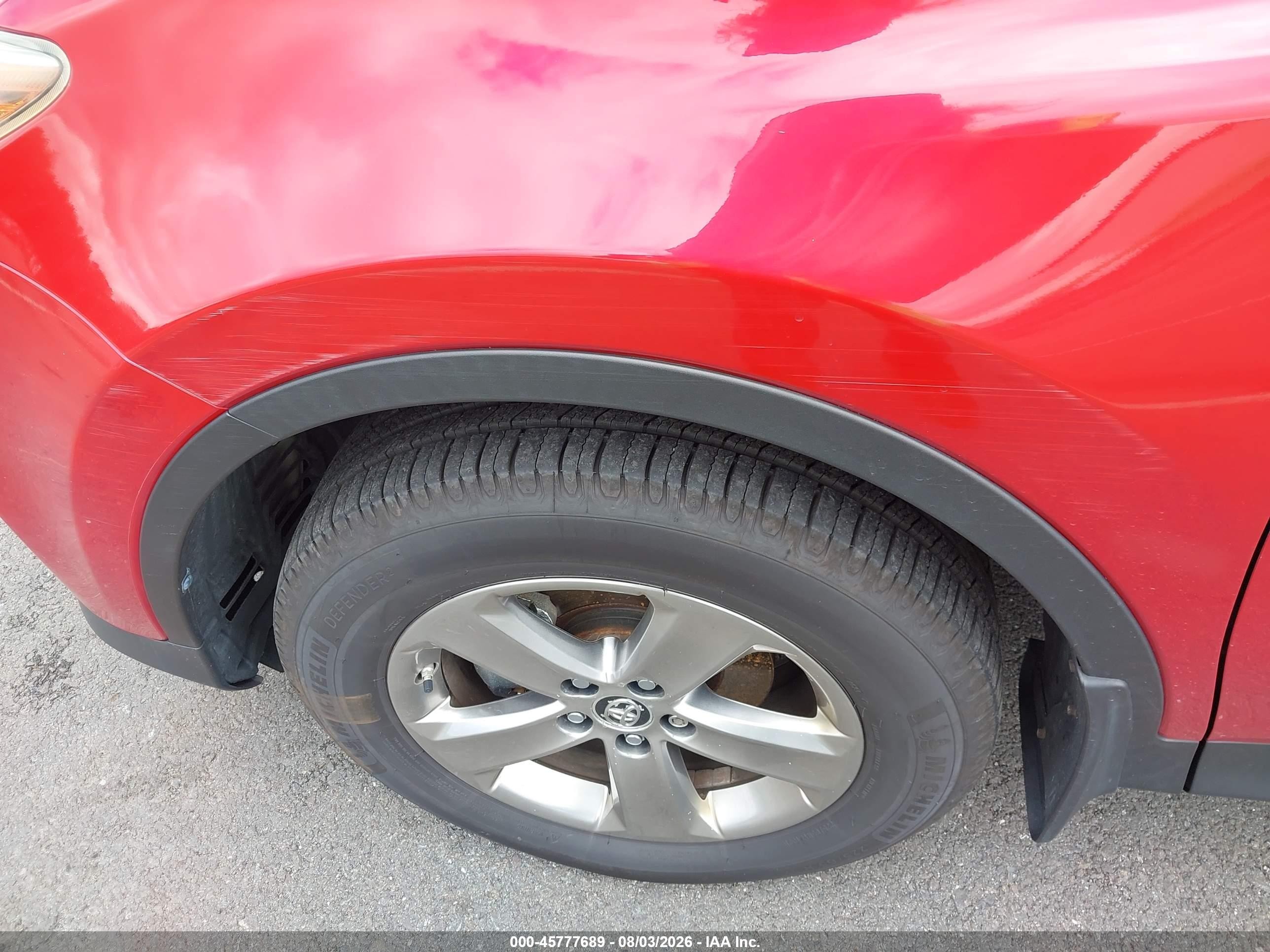 2015 Toyota Rav4 Xle Red vin: JTMRFREV8FD144931