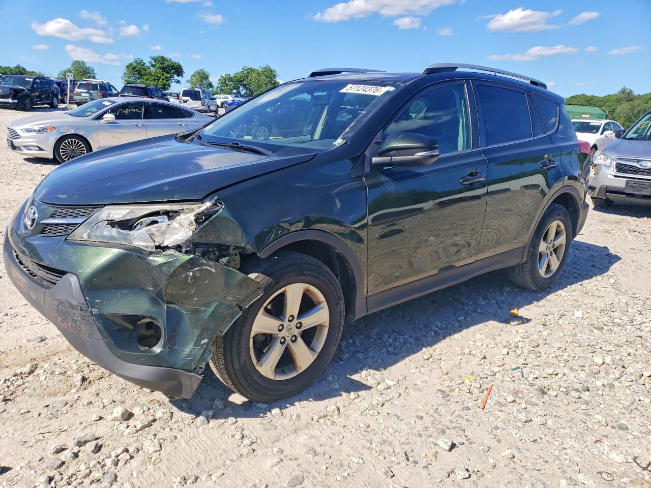 2013 Toyota Rav 4 Green vin: JTMRFREV9D5001171
