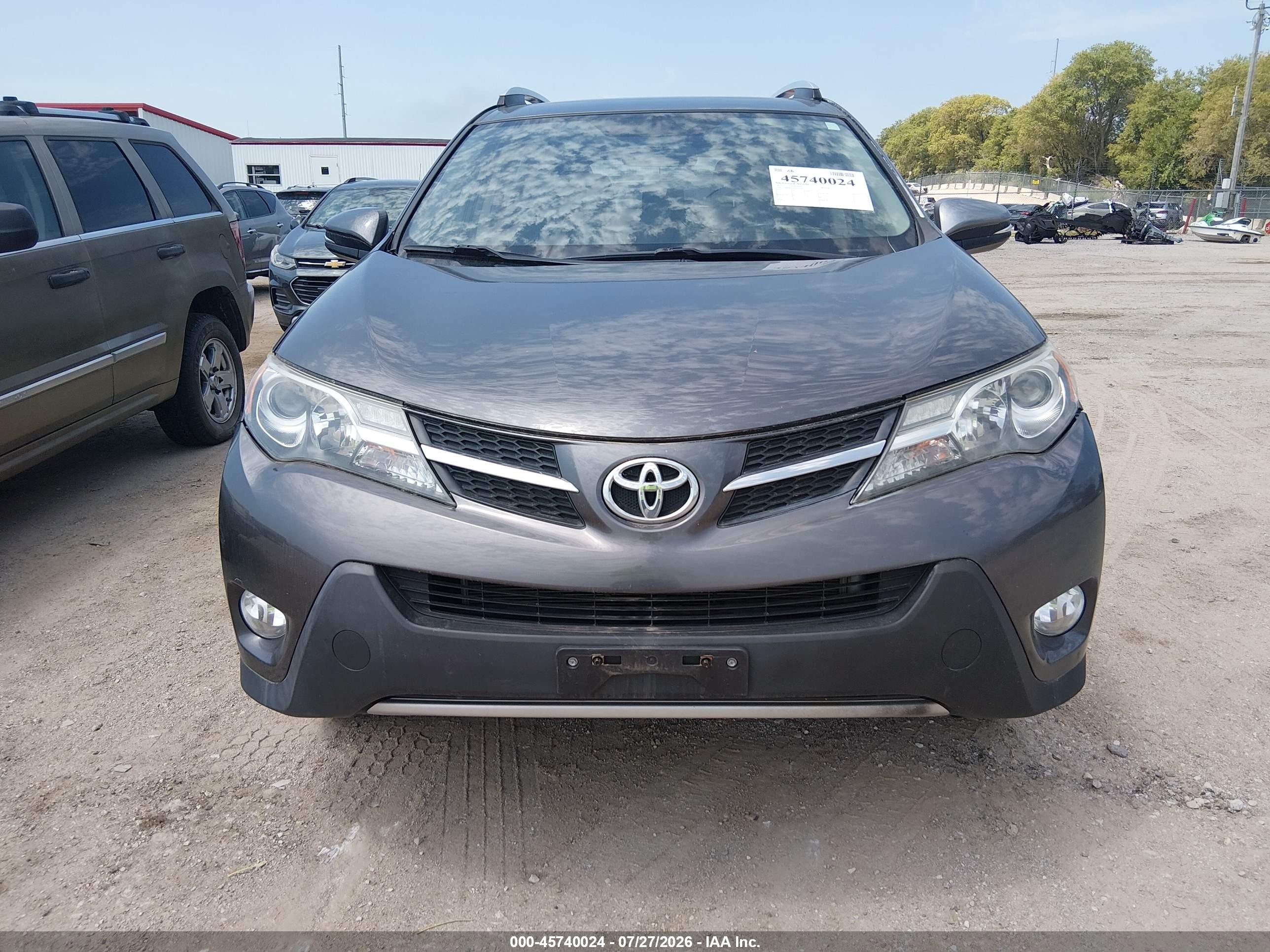 2013 Toyota Rav4 Xle Gray vin: JTMRFREV9D5023543