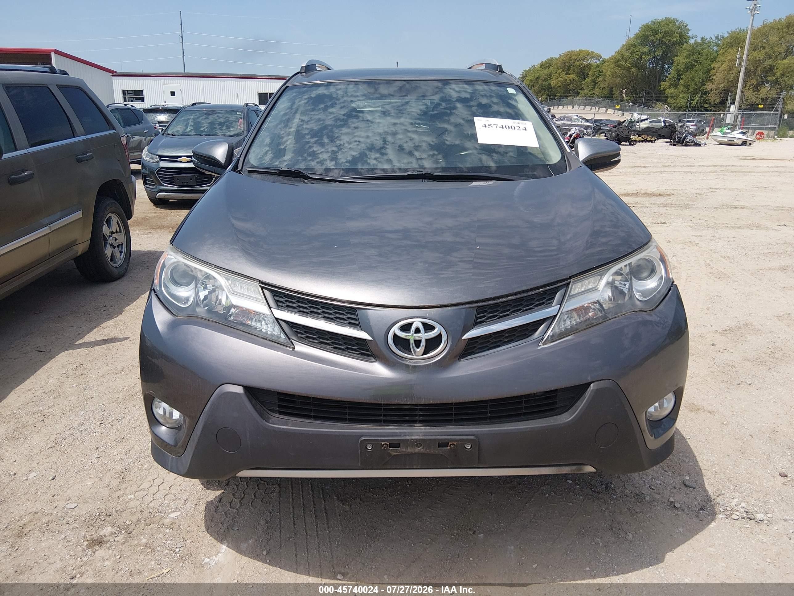 2013 Toyota Rav4 Xle Gray vin: JTMRFREV9D5023543