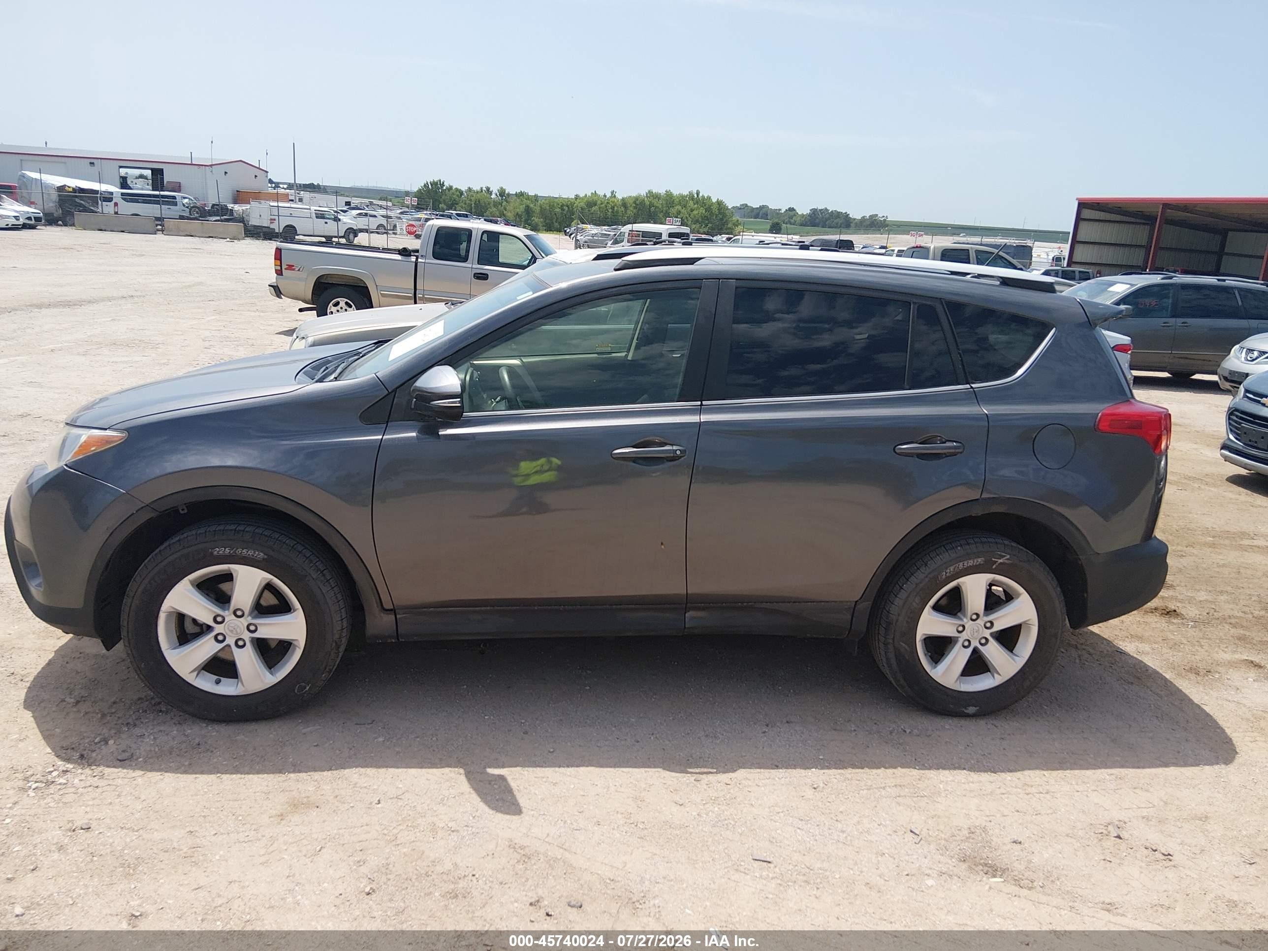 2013 Toyota Rav4 Xle Gray vin: JTMRFREV9D5023543