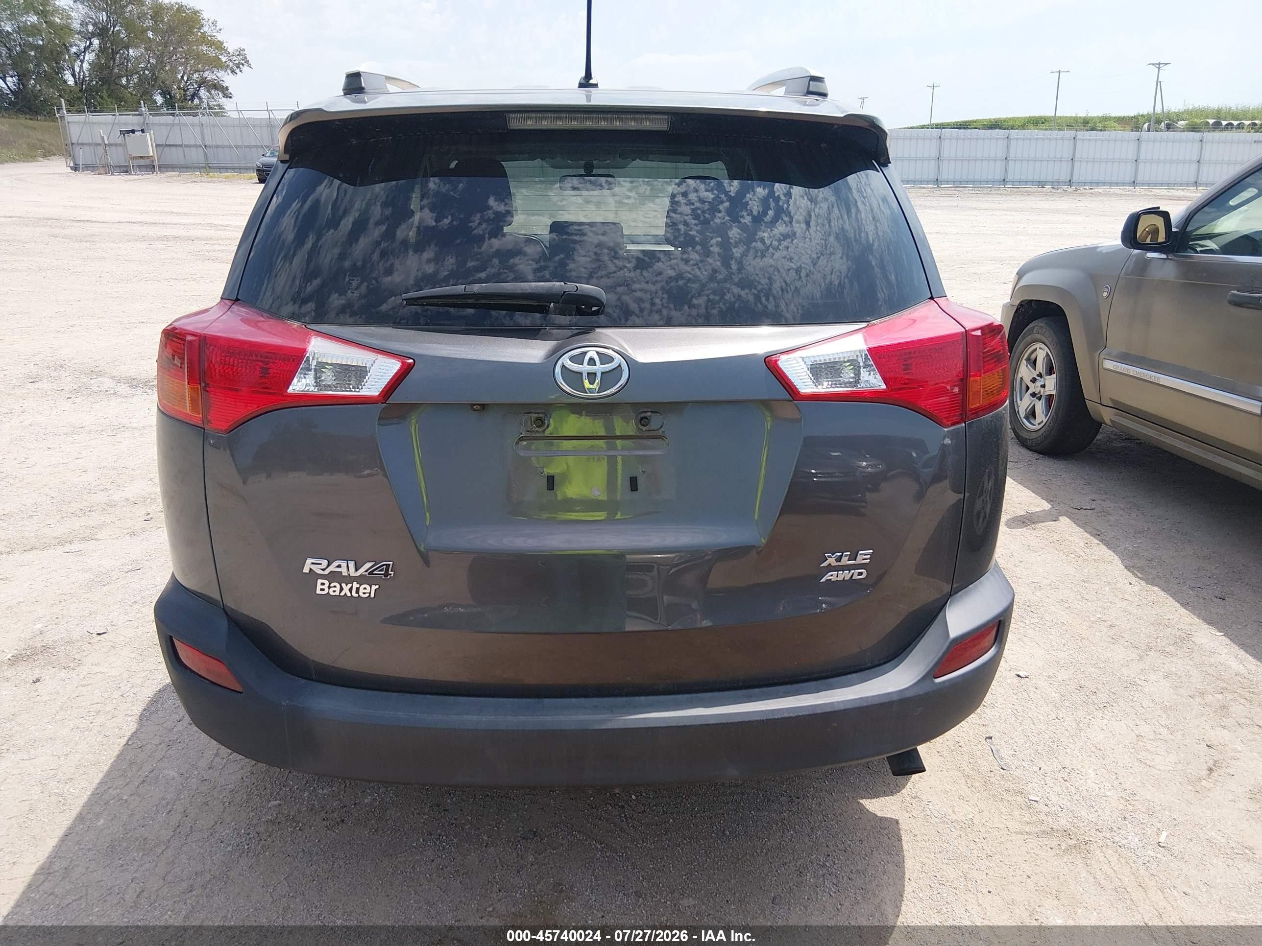 2013 Toyota Rav4 Xle Gray vin: JTMRFREV9D5023543