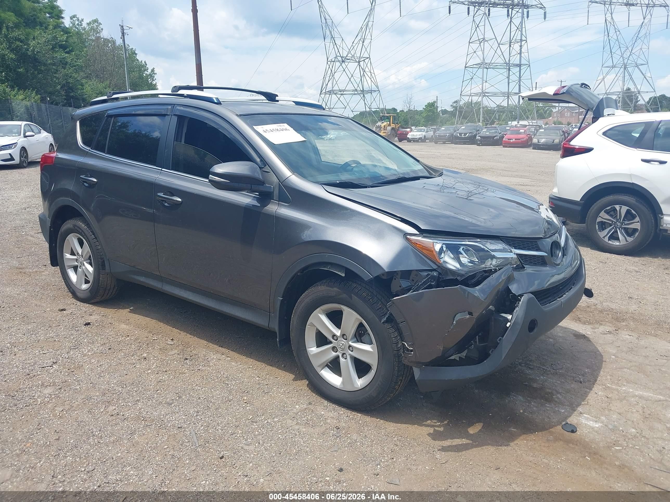 2013 Toyota Rav4 Xle Gray vin: JTMRFREV9D5027088