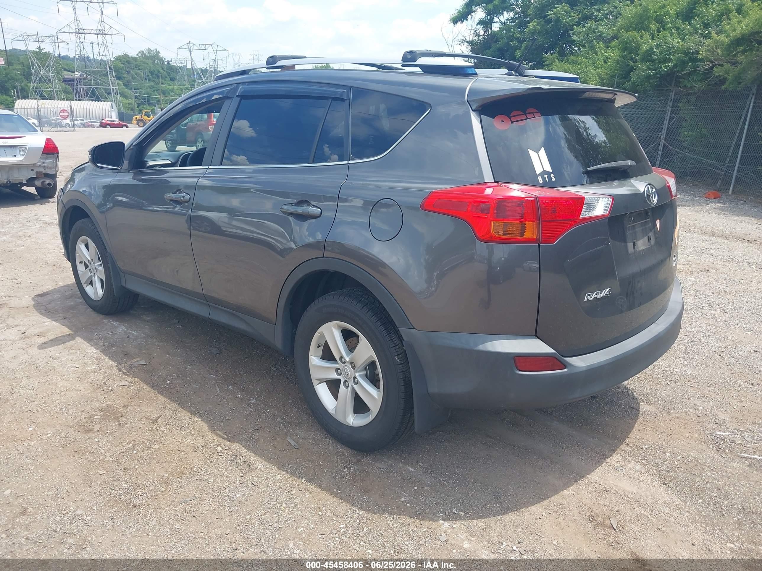 2013 Toyota Rav4 Xle Gray vin: JTMRFREV9D5027088