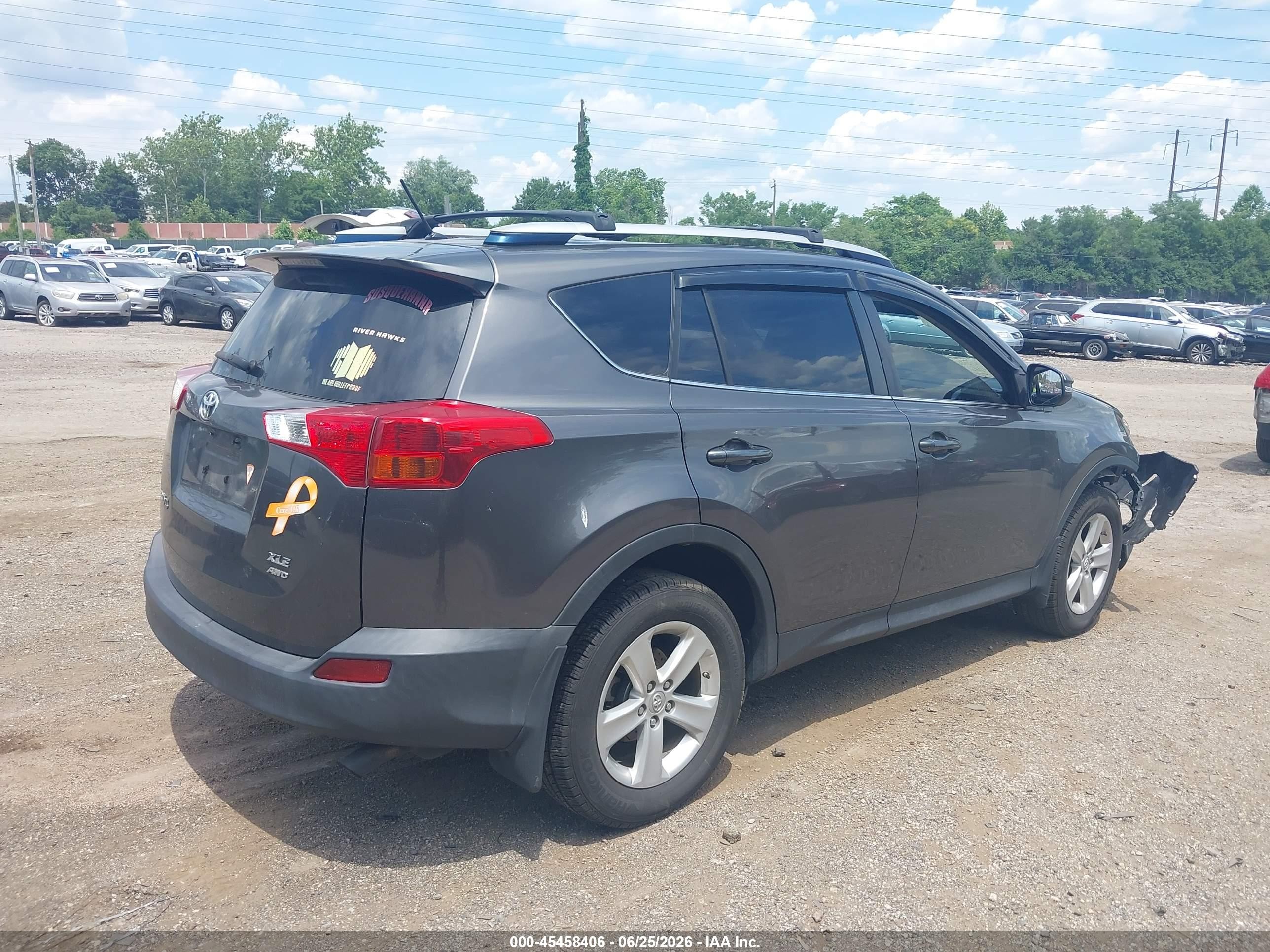 2013 Toyota Rav4 Xle Gray vin: JTMRFREV9D5027088