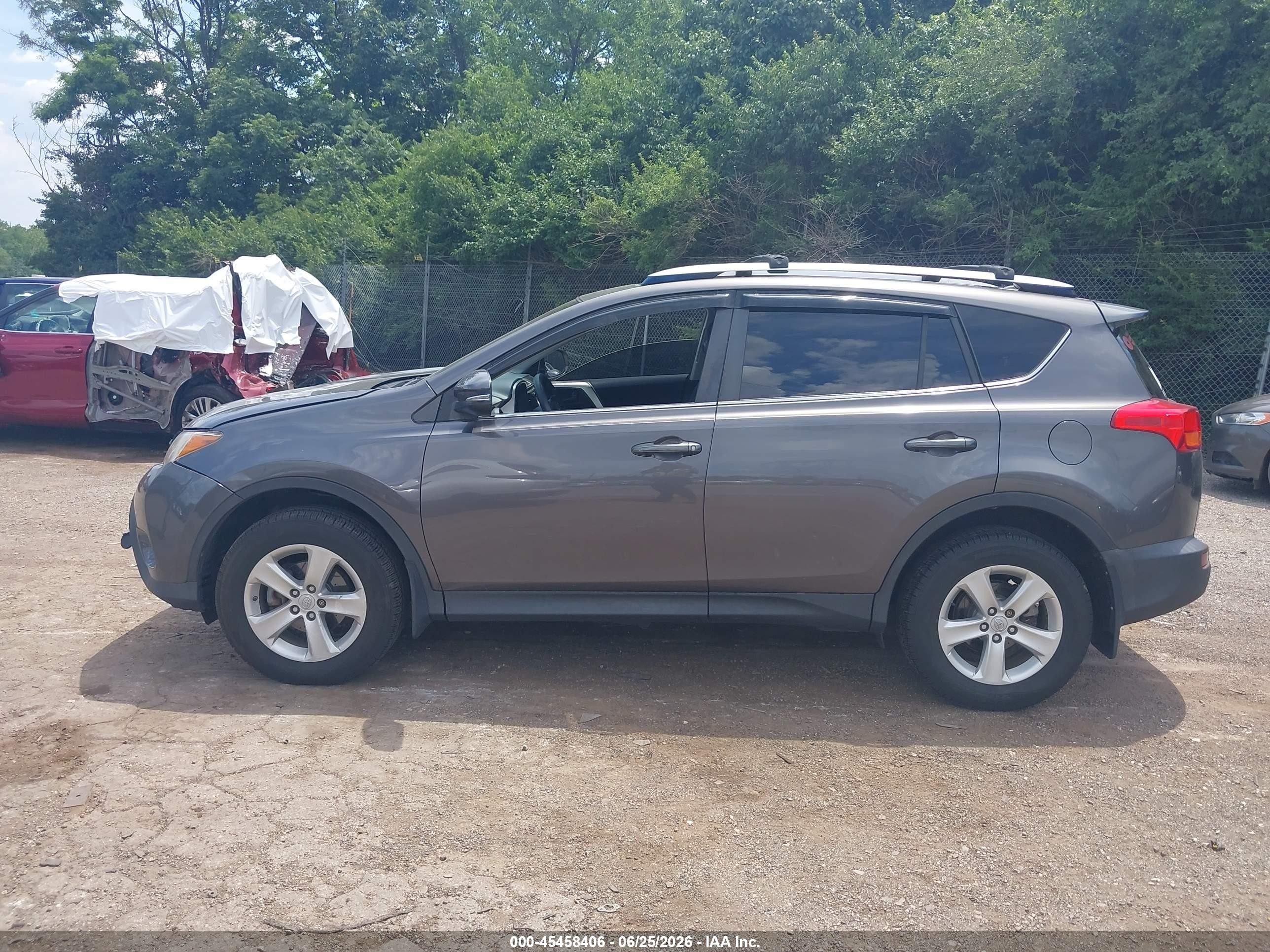 2013 Toyota Rav4 Xle Gray vin: JTMRFREV9D5027088