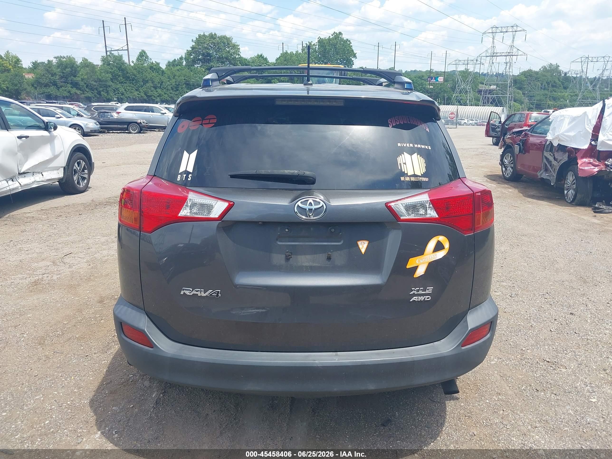2013 Toyota Rav4 Xle Gray vin: JTMRFREV9D5027088
