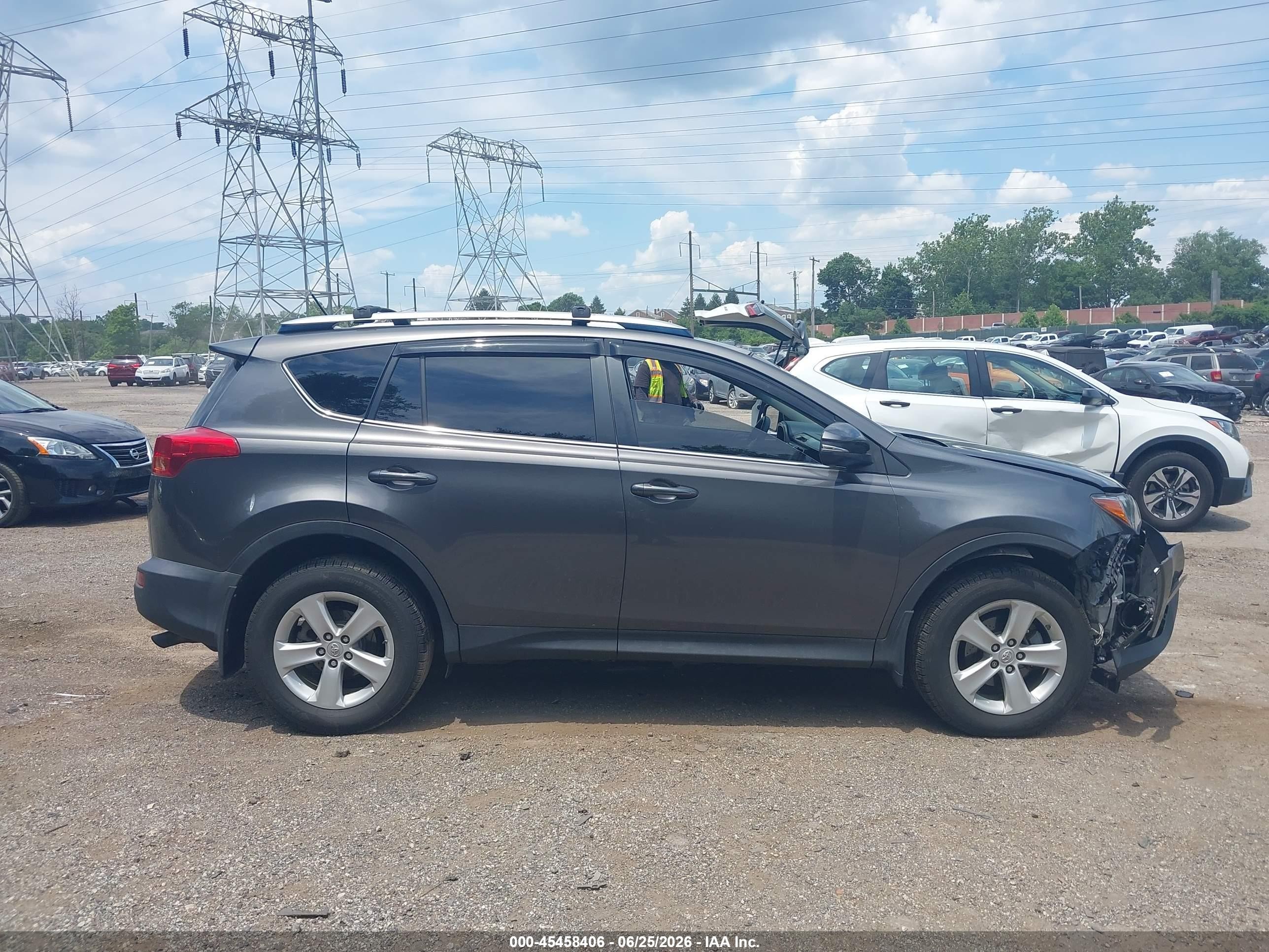 2013 Toyota Rav4 Xle Gray vin: JTMRFREV9D5027088