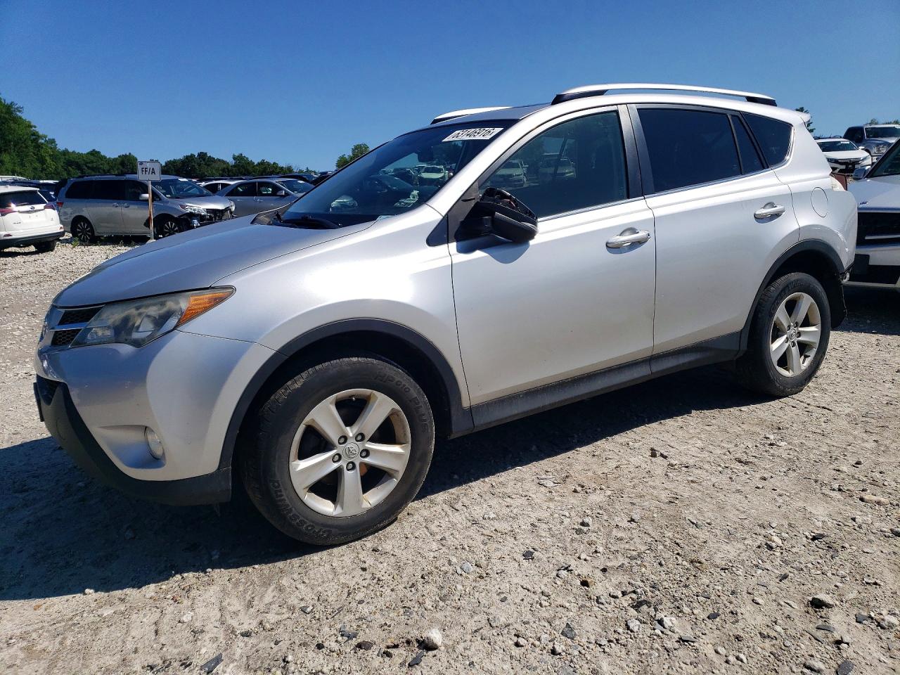 2013 Toyota Rav4 Xle Silver vin: JTMRFREV9DD014332