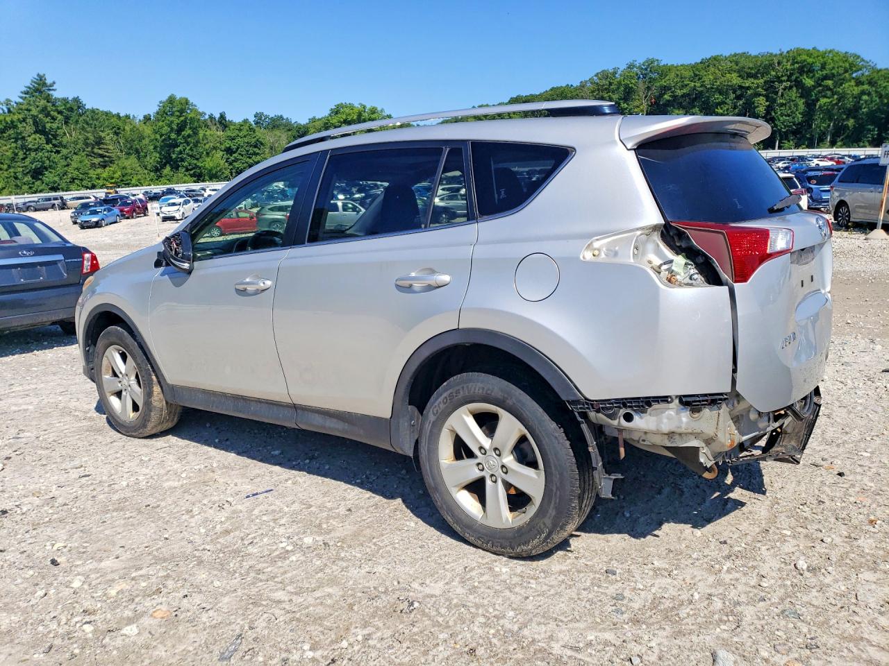 2013 Toyota Rav4 Xle Silver vin: JTMRFREV9DD014332