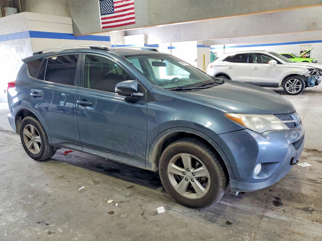 2013 Toyota Rav4 Xle Blue vin: JTMRFREV9DD025590