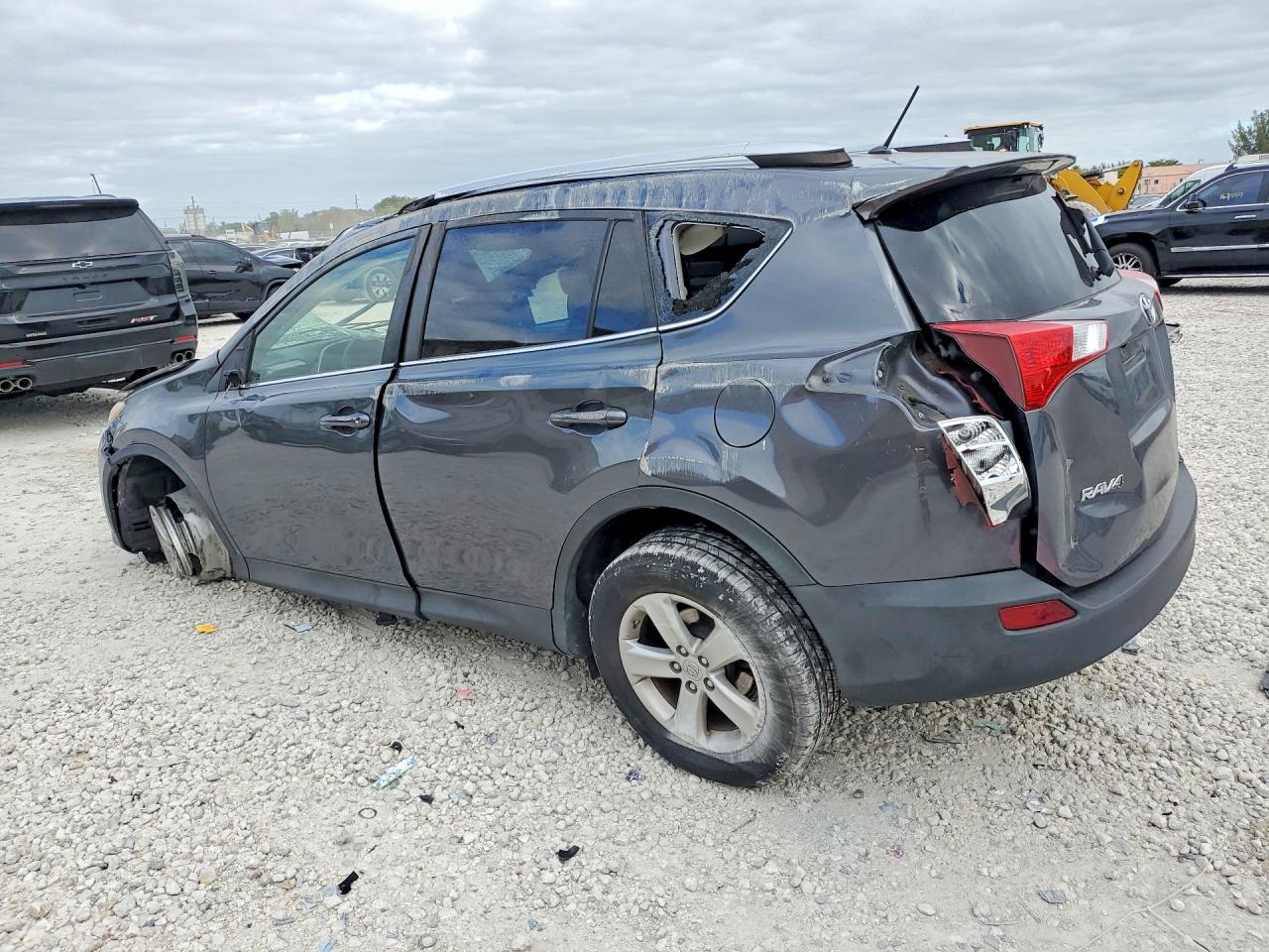 2013 Toyota Rav4 Xle Gray vin: JTMRFREV9DD045564