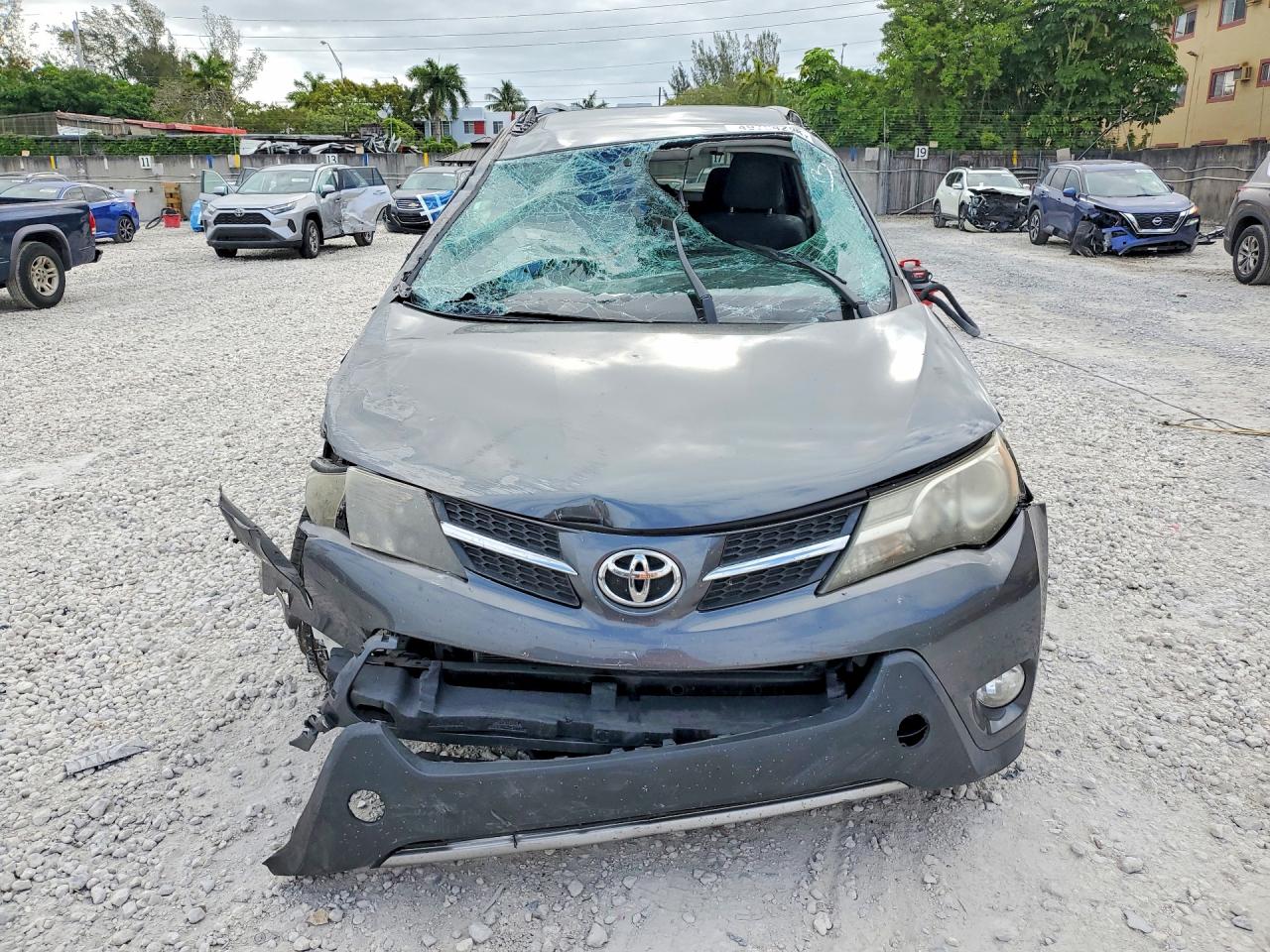 2013 Toyota Rav4 Xle Gray vin: JTMRFREV9DD045564