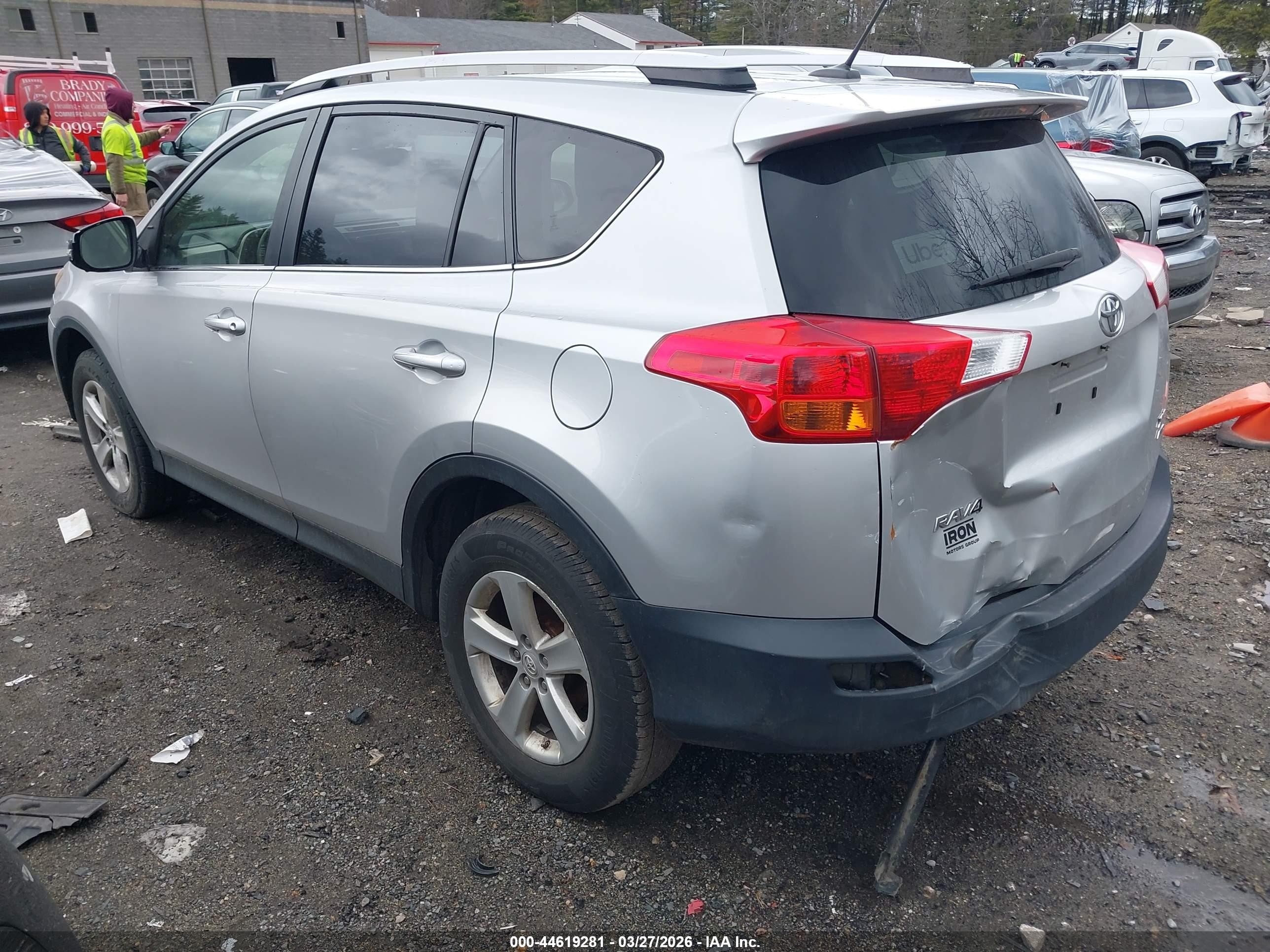 2014 Toyota Rav4 Xle Silver vin: JTMRFREV9ED069686
