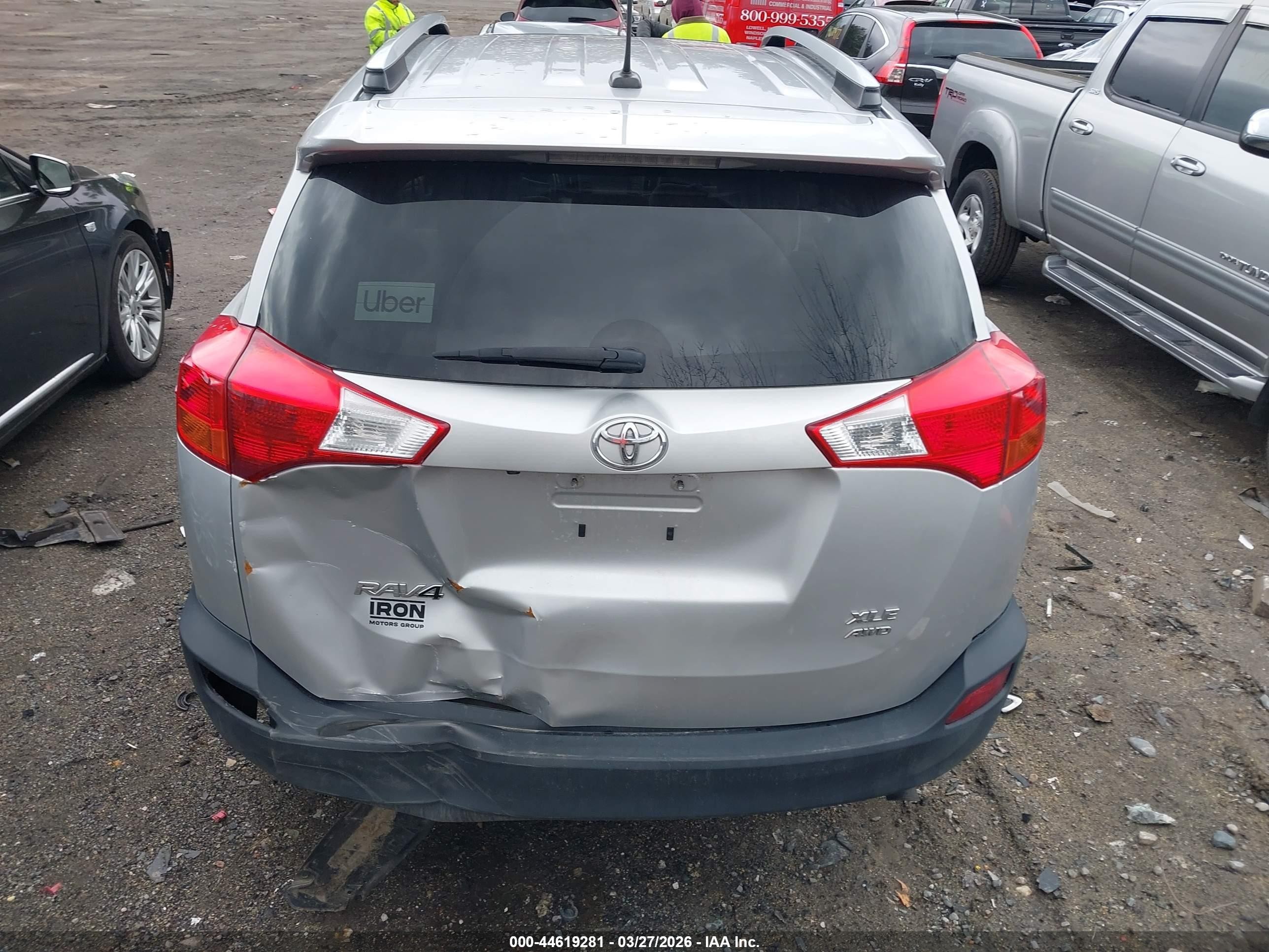 2014 Toyota Rav4 Xle Silver vin: JTMRFREV9ED069686