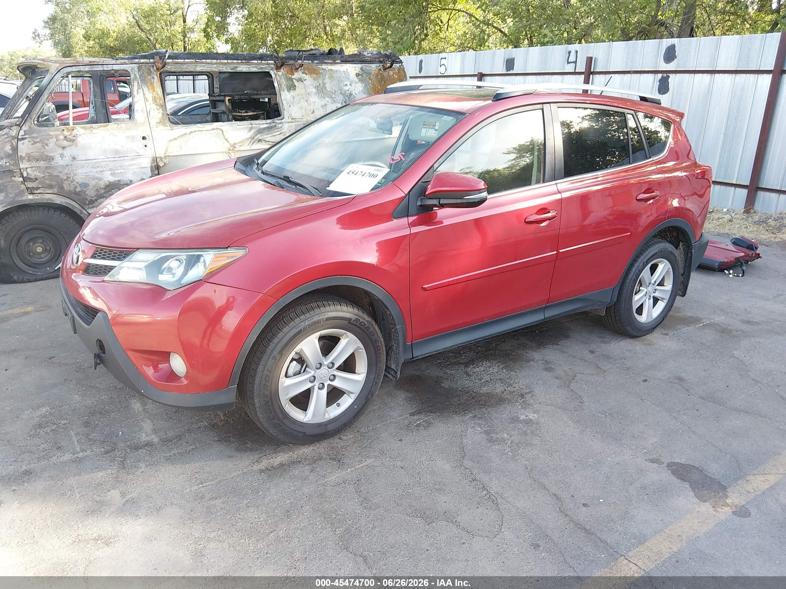 2014 Toyota Rav4 Xle Red vin: JTMRFREV9ED083801