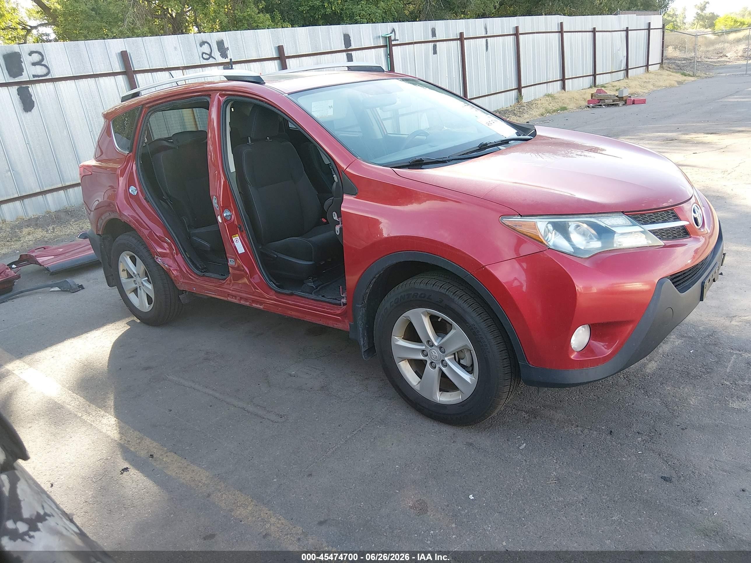 2014 Toyota Rav4 Xle Red vin: JTMRFREV9ED083801