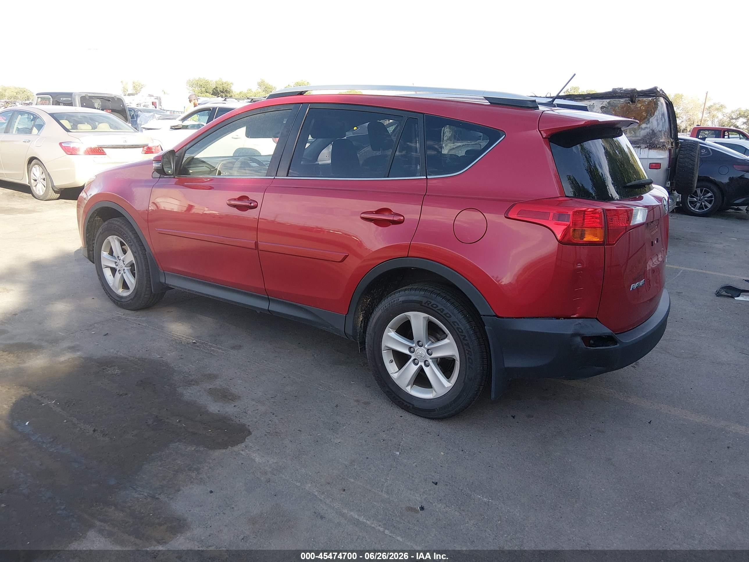 2014 Toyota Rav4 Xle Red vin: JTMRFREV9ED083801