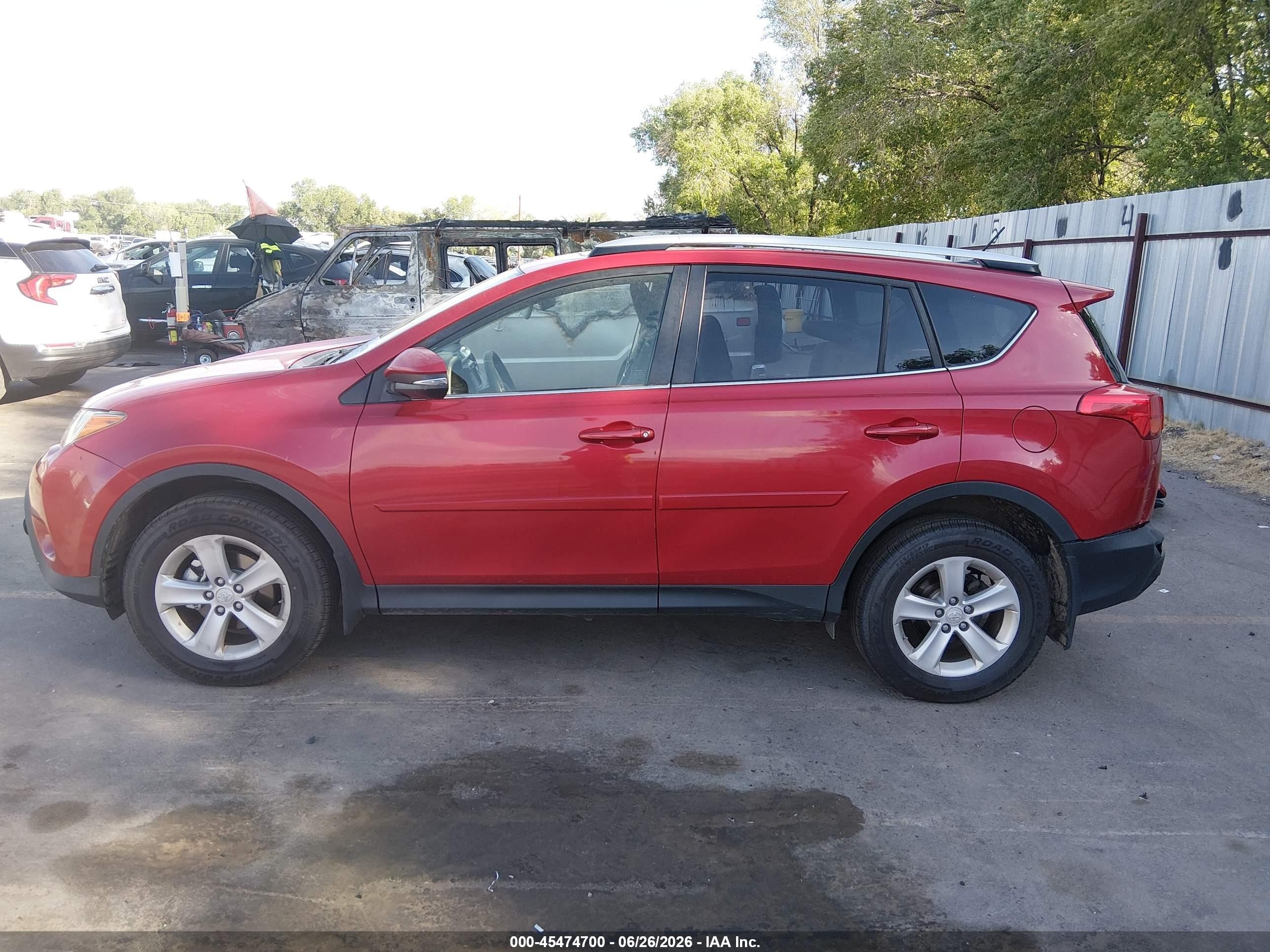 2014 Toyota Rav4 Xle Red vin: JTMRFREV9ED083801