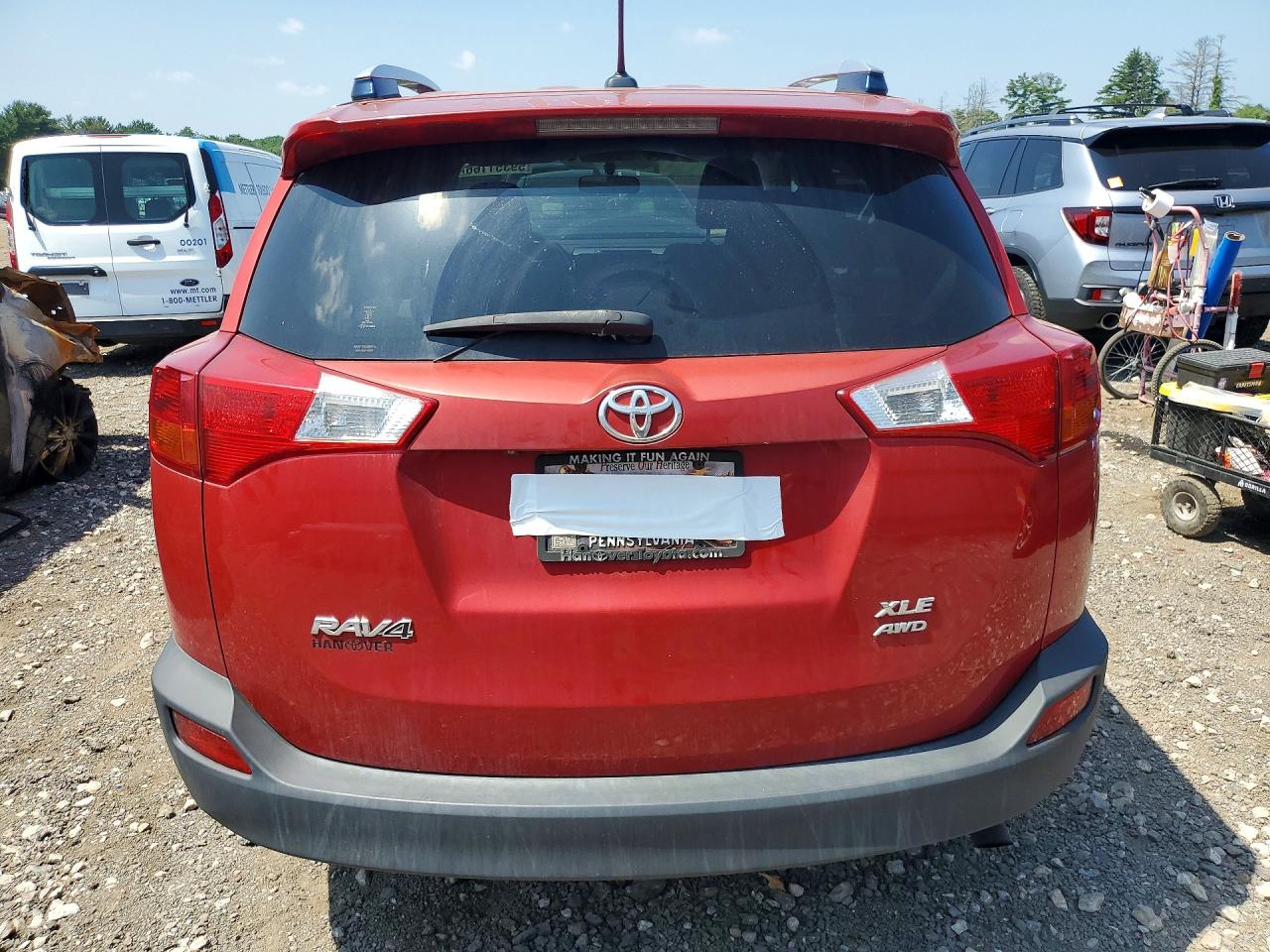 2015 Toyota Rav4 Xle Red vin: JTMRFREV9FD097666