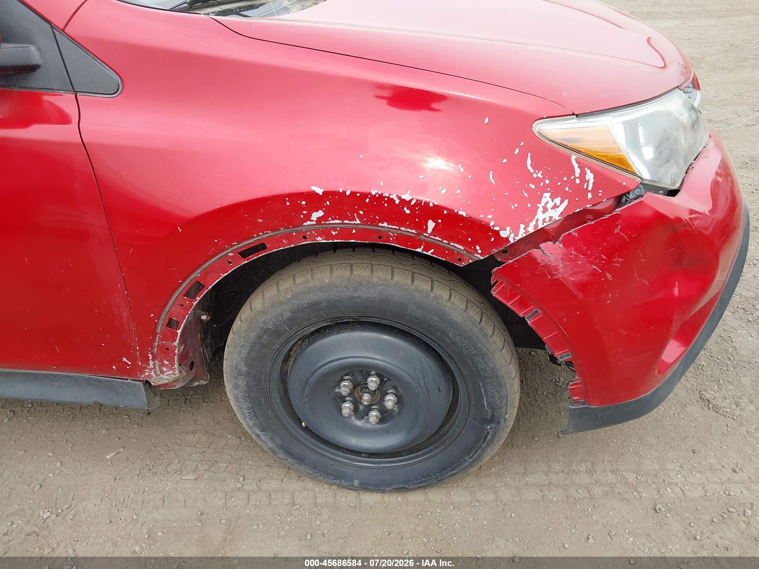 2015 Toyota Rav4 Xle Red vin: JTMRFREV9FD152357